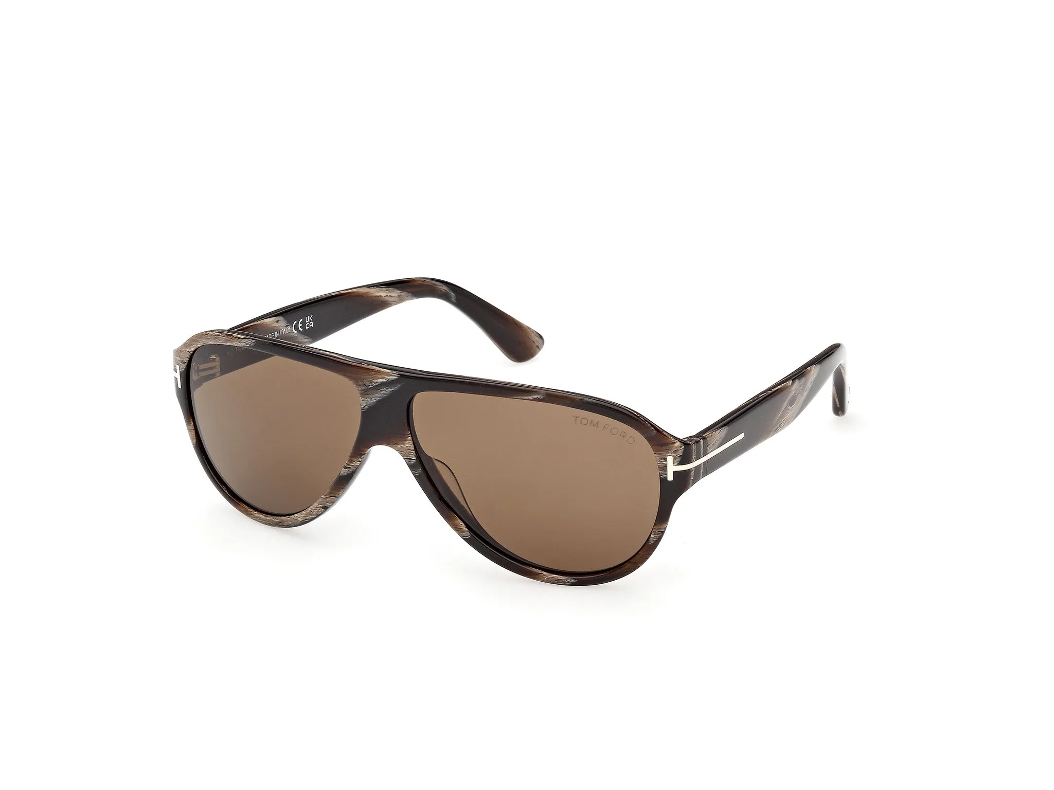 TOM FORD FT1336 SAMUELE-02 63J Occhiali da sole Acetato Nero Roviex Pilot Normale - immagine 1