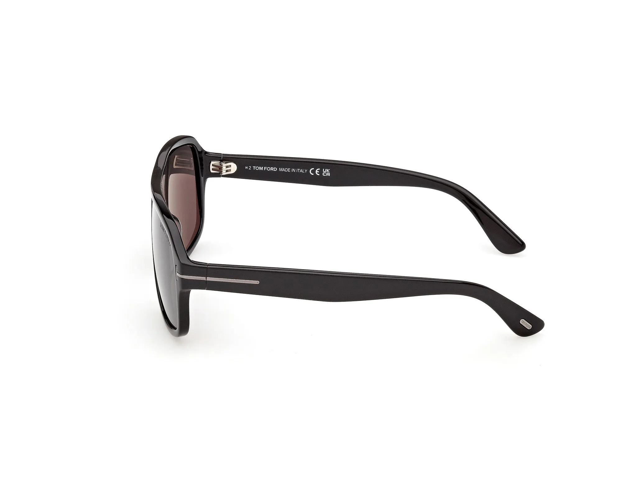 TOM FORD FT1335-N WILLIAM-02 01A Occhiali da sole Acetato Nero Fumo Squadrata Normale - immagine 3