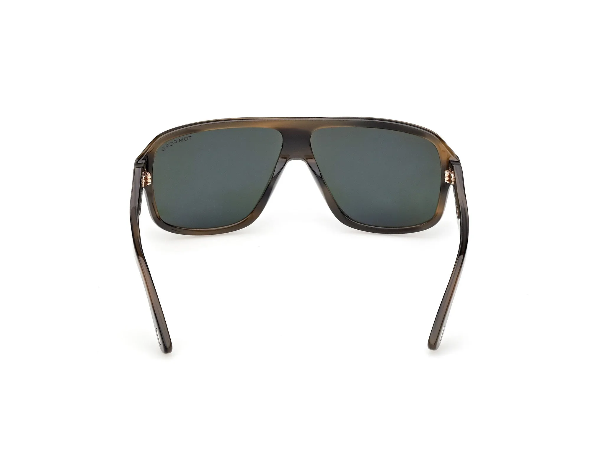TOM FORD FT1335 WILLIAM-02 55N Occhiali da sole Acetato Havana Verde Squadrata Normale - immagine 4
