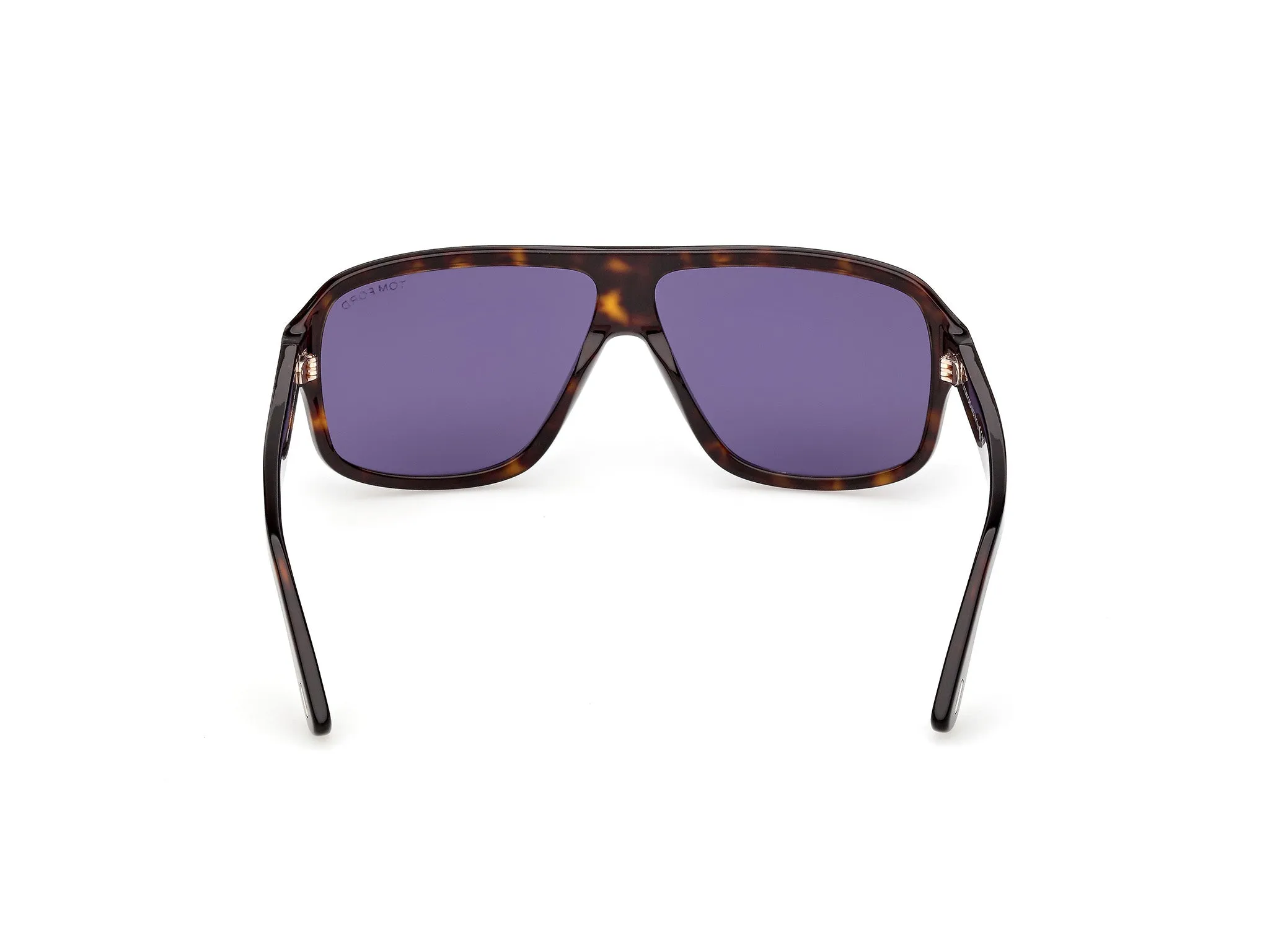 TOM FORD FT1335 WILLIAM-02 52V Occhiali da sole Acetato Havana Blu Squadrata Normale - immagine 4