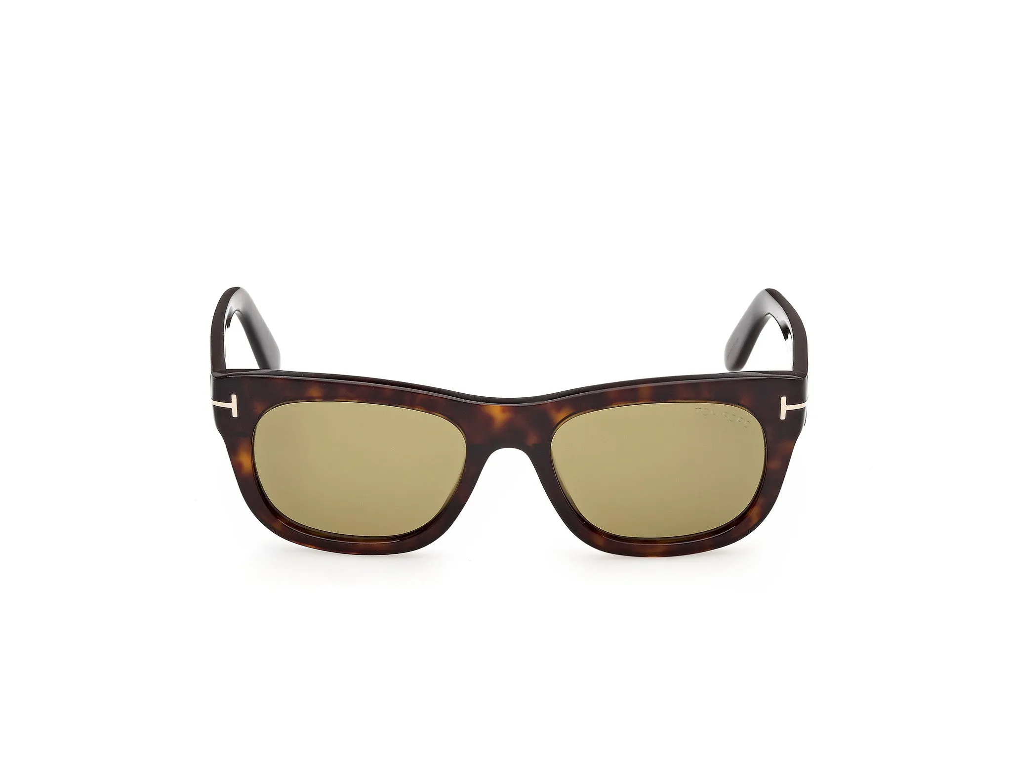TOM FORD FT1334 MARSHALL-02 52N Occhiali da sole Acetato Havana Verde Squadrata Normale - immagine 2