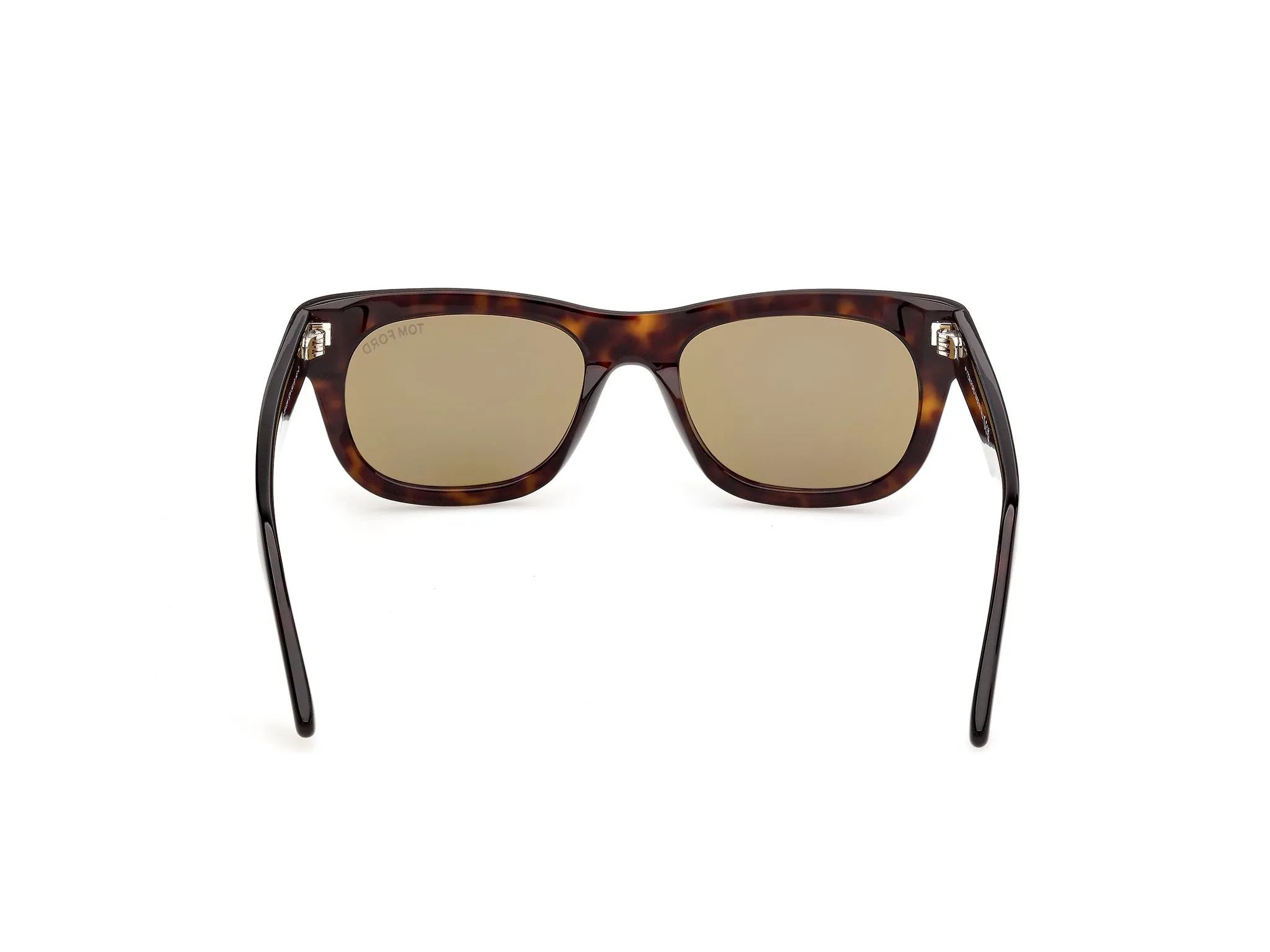 TOM FORD FT1334 MARSHALL-02 52N Occhiali da sole Acetato Havana Verde Squadrata Normale - immagine 4