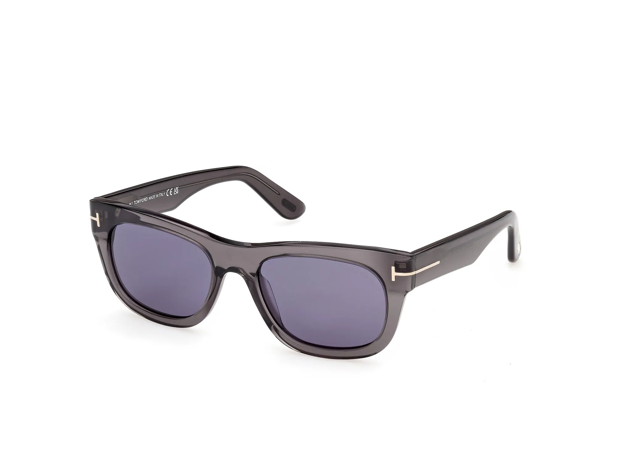 TOM FORD FT1334 MARSHALL-02 20V Occhiali da sole Acetato Grigio Blu Squadrata Normale - immagine 1