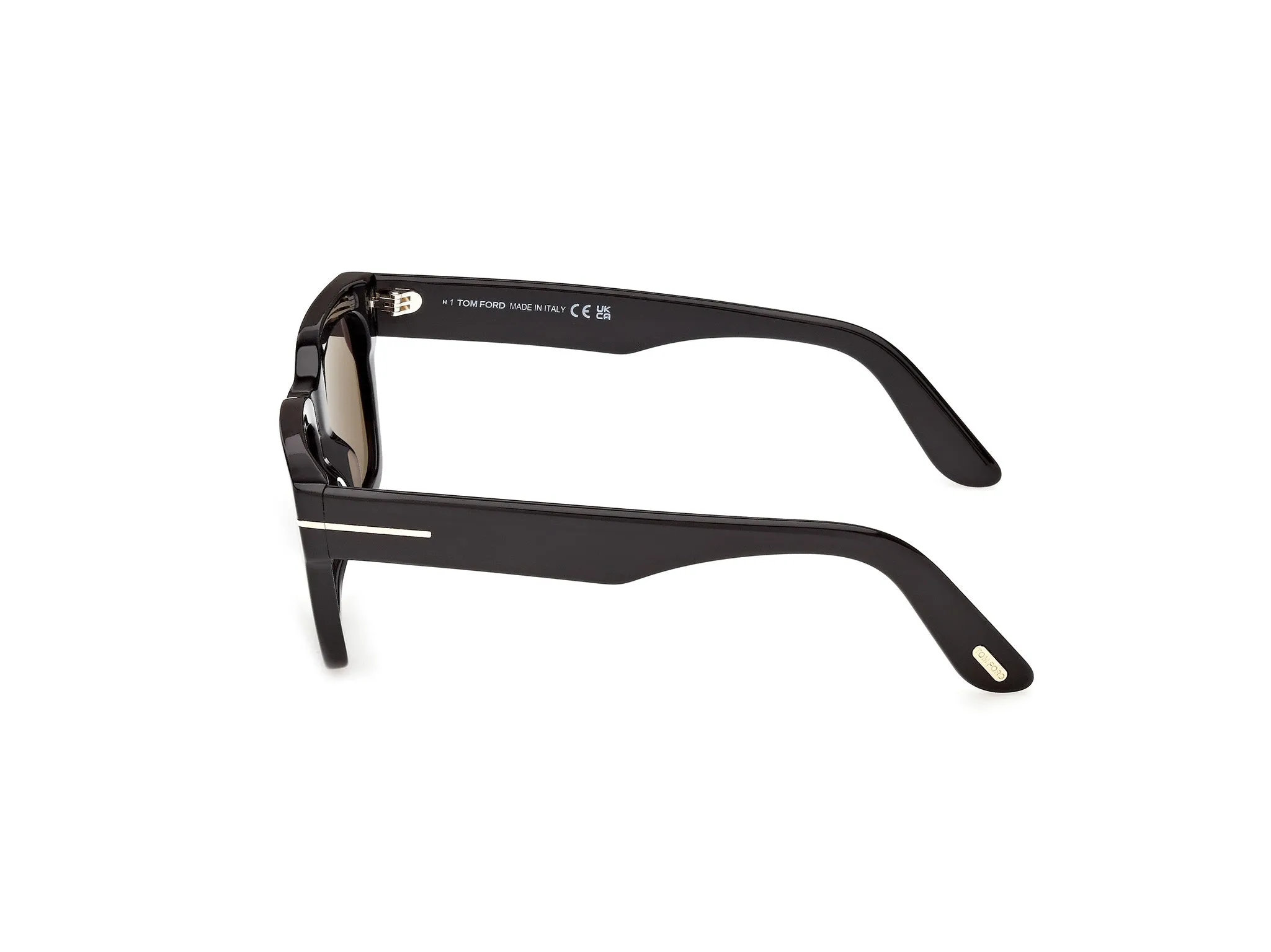 TOM FORD FT1333 ANDY-02 01A Occhiali da sole Acetato Nero Fumo Squadrata Normale - immagine 3