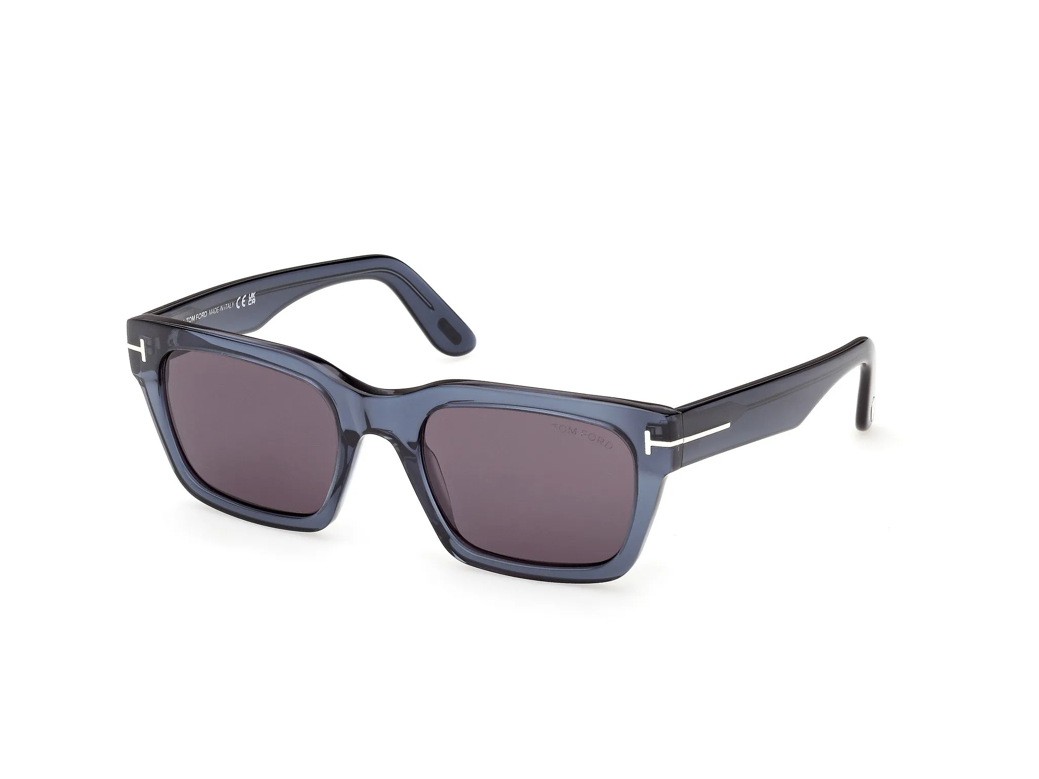 TOM FORD FT1333 ANDY-02 90A Occhiali da sole Acetato Blu Fumo Squadrata Normale - immagine 1