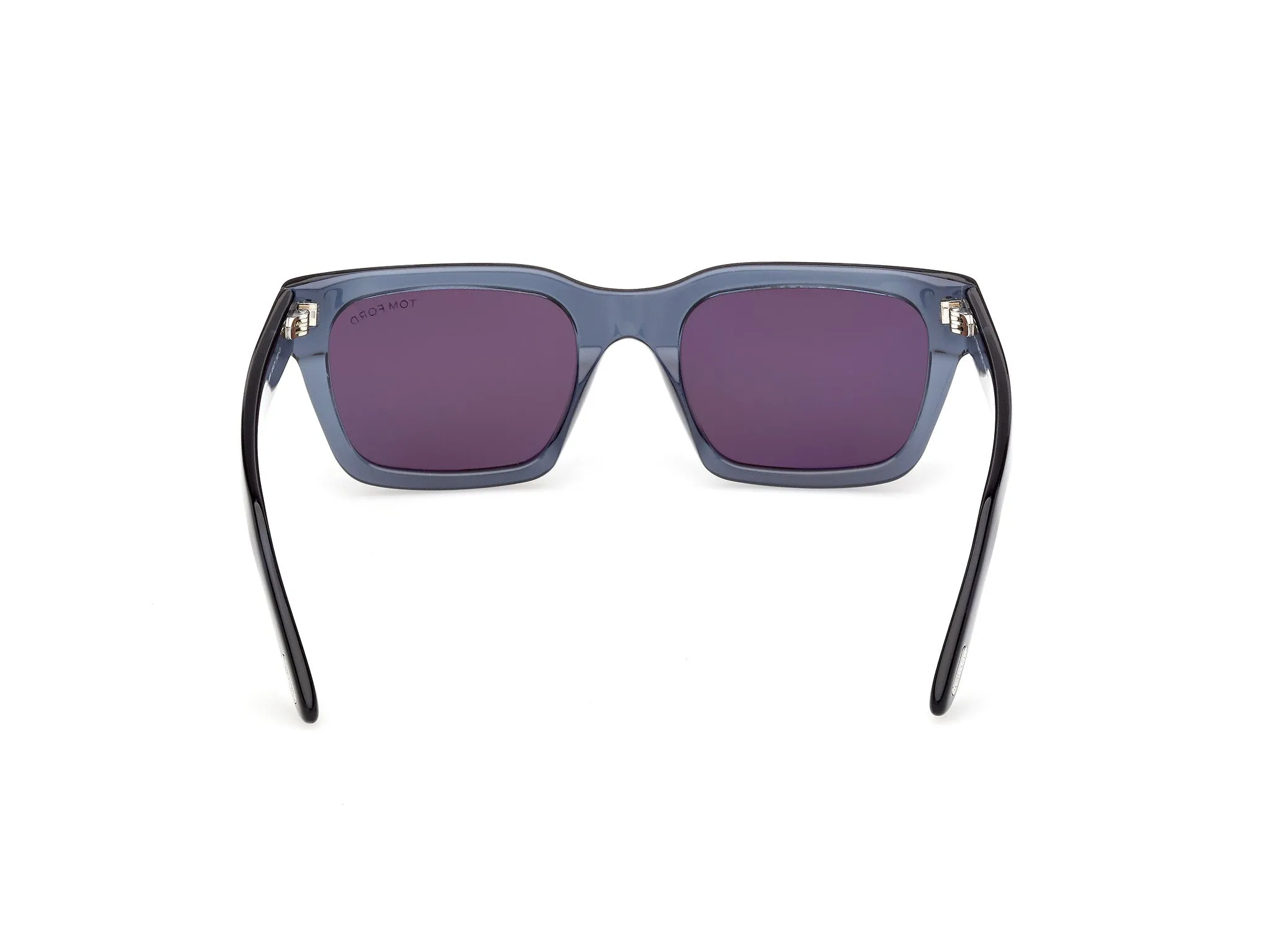 TOM FORD FT1333 ANDY-02 90A Occhiali da sole Acetato Blu Fumo Squadrata Normale - immagine 4