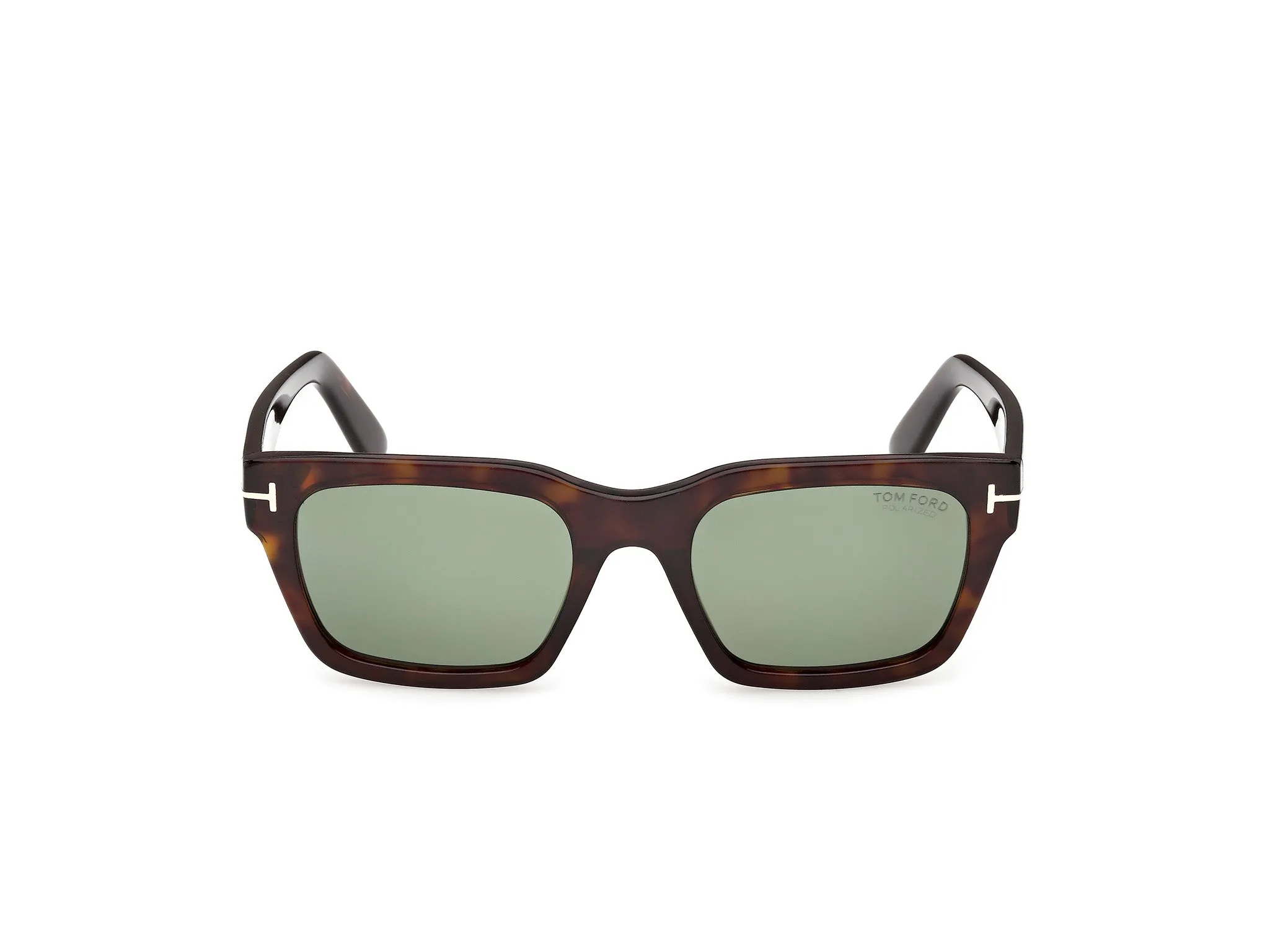TOM FORD FT1333 ANDY-02 52R Occhiali da sole Acetato Havana Verde Squadrata Polarizzata - immagine 2