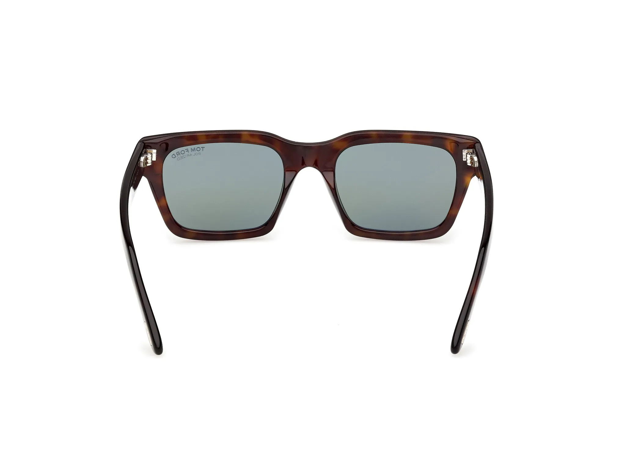TOM FORD FT1333 ANDY-02 52R Occhiali da sole Acetato Havana Verde Squadrata Polarizzata - immagine 4