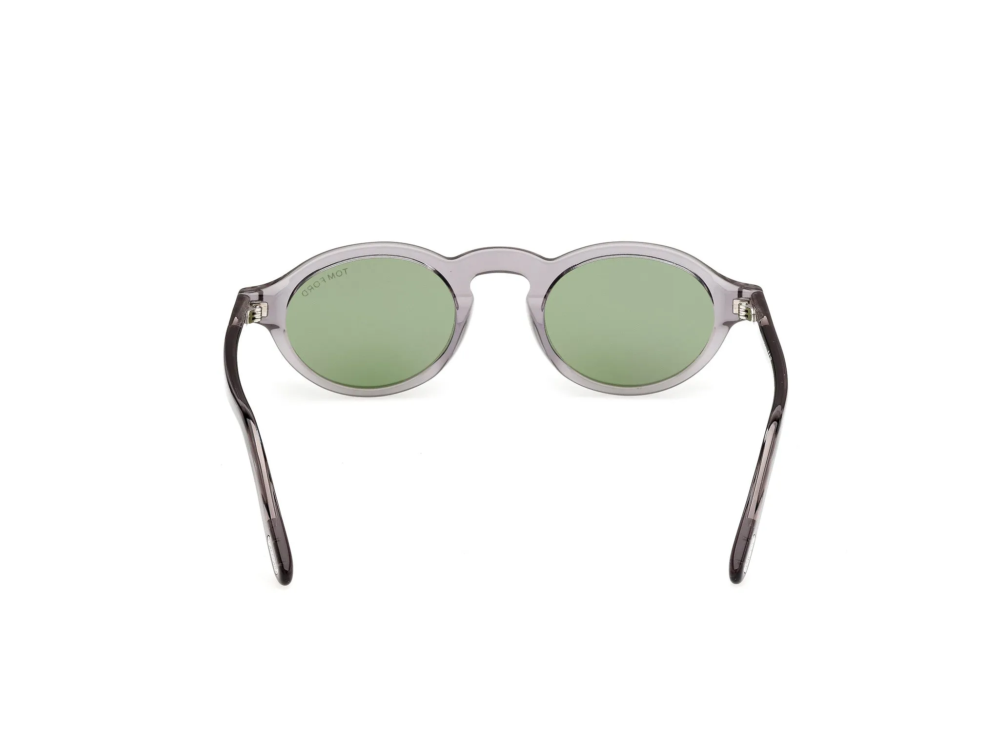 TOM FORD FT1332 ARISTOTELE-02 20N Occhiali da sole Acetato Grigio Verde Rotonda Normale - immagine 4