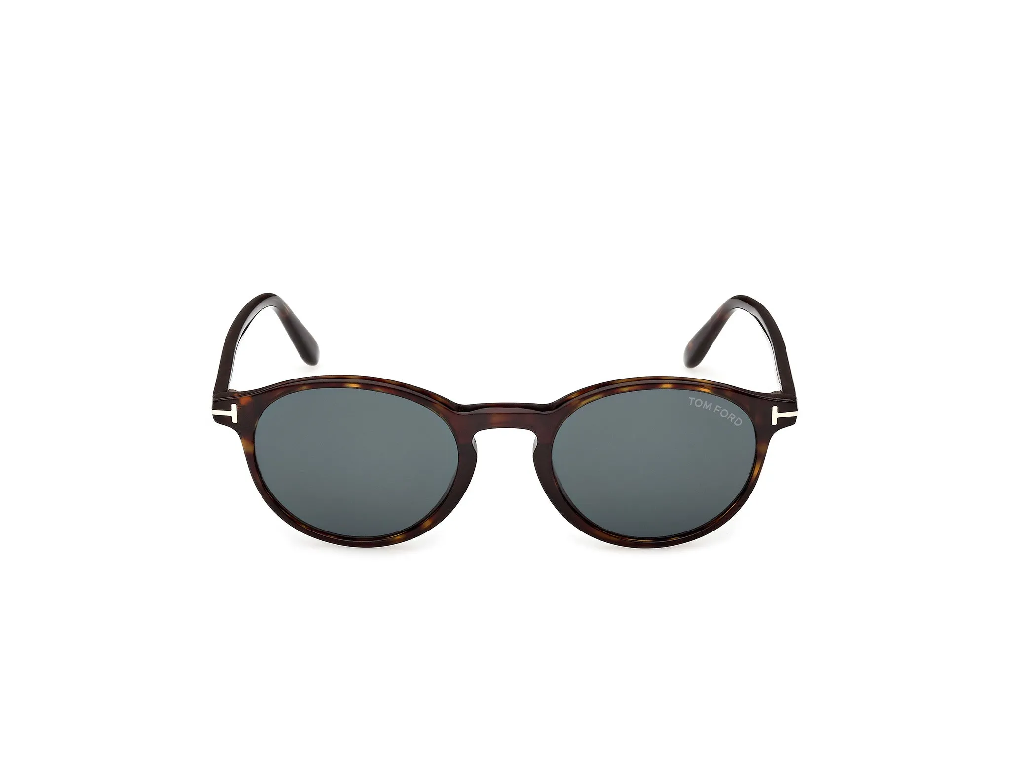 TOM FORD FT1331 PRESCOTT-02 52V Occhiali da sole Acetato Havana Blu Rotonda Normale - immagine 2