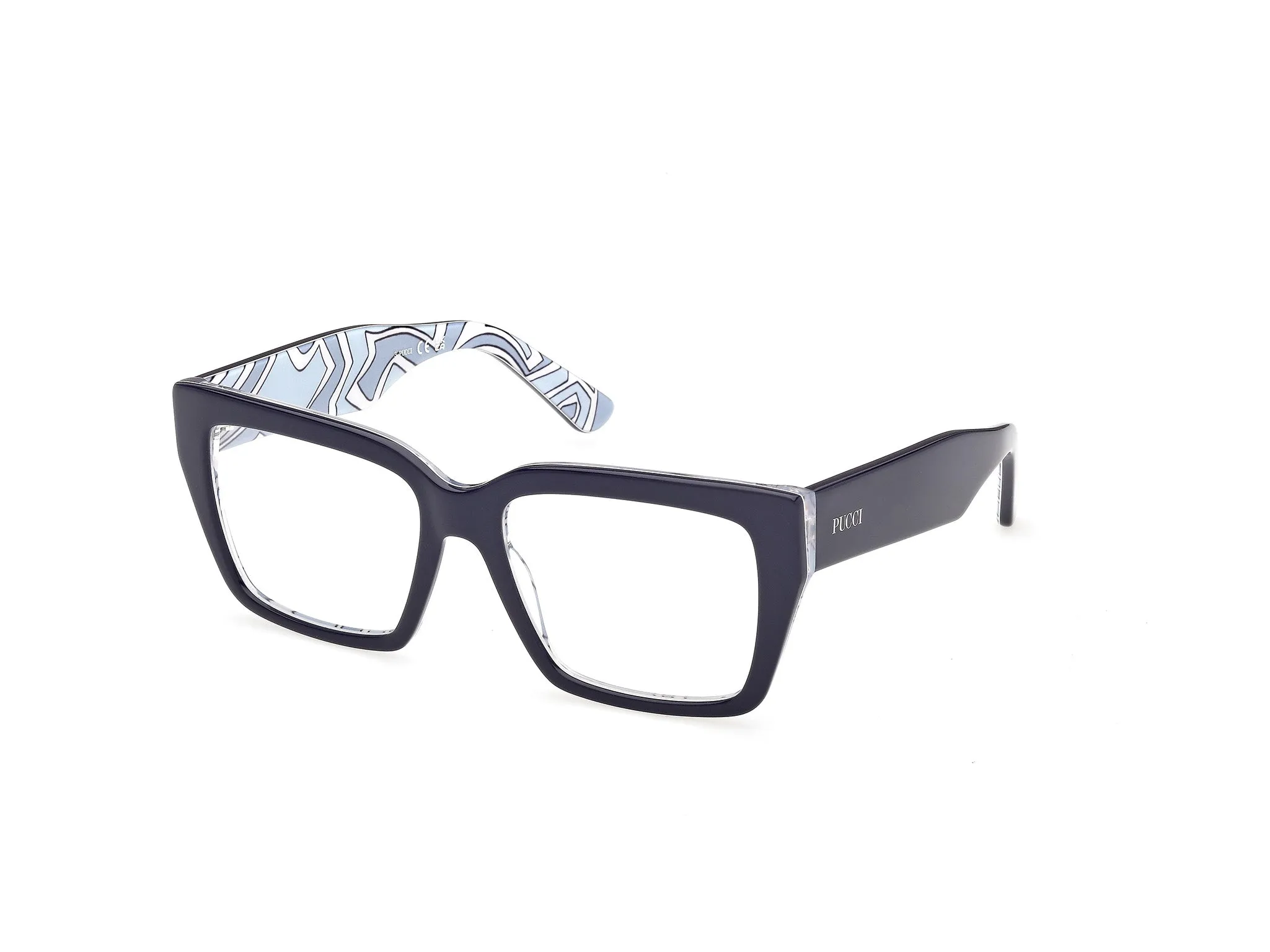 Emilio Pucci EP5284 092 Montature da vista Acetato Blu Squadrata Normale - immagine 1