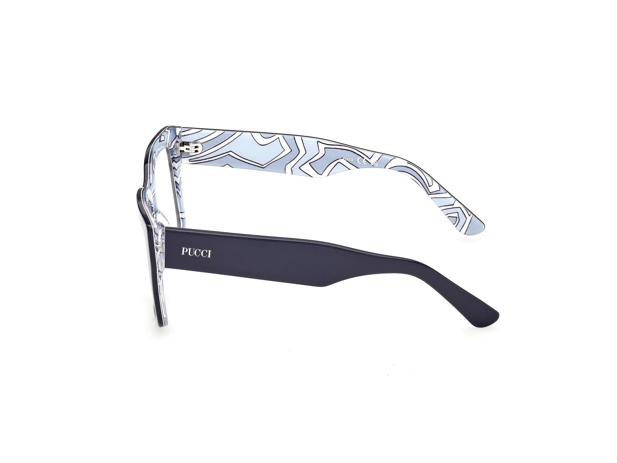 Emilio Pucci EP5284 092 Montature da vista Acetato Blu Squadrata Normale - immagine 3