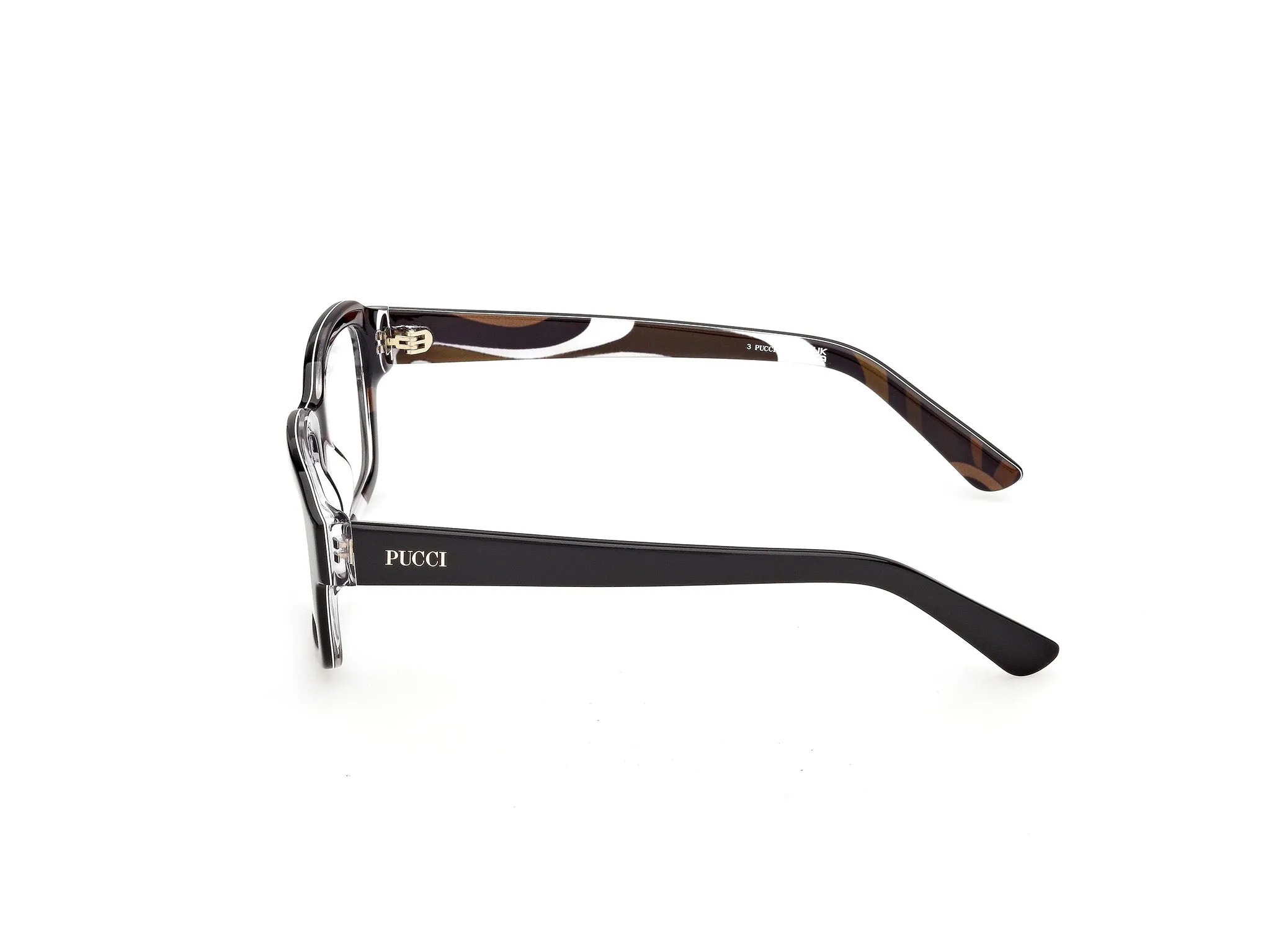 Emilio Pucci EP5283 005 Montature da vista Acetato Nero Squadrata Normale - immagine 3