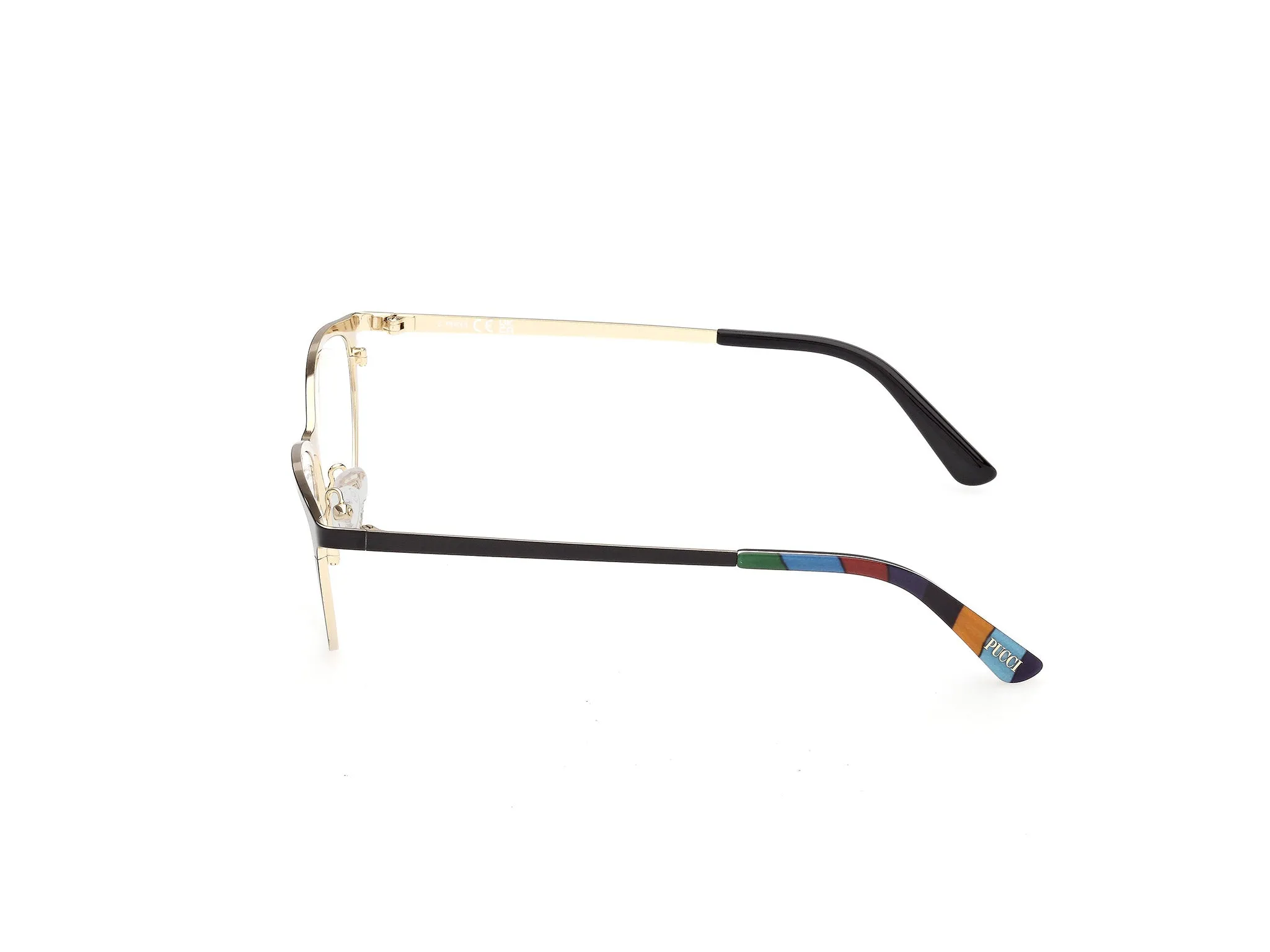 Emilio Pucci EP5280 005 Montature da vista Metallo Nero Cat Eye Normale - immagine 3