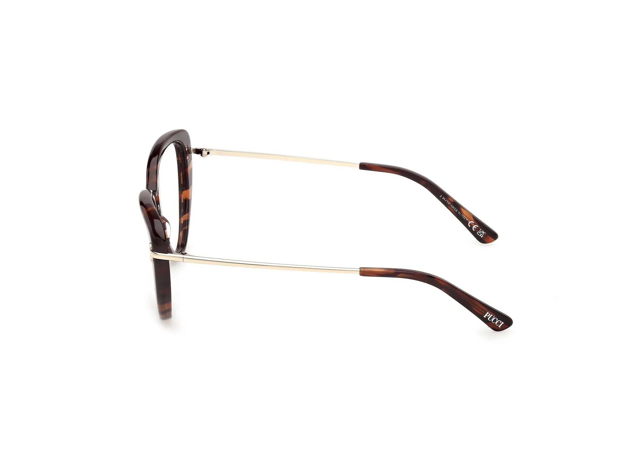 Emilio Pucci EP5279 056 Montature da vista Acetato Havana Farfalla Normale - immagine 3