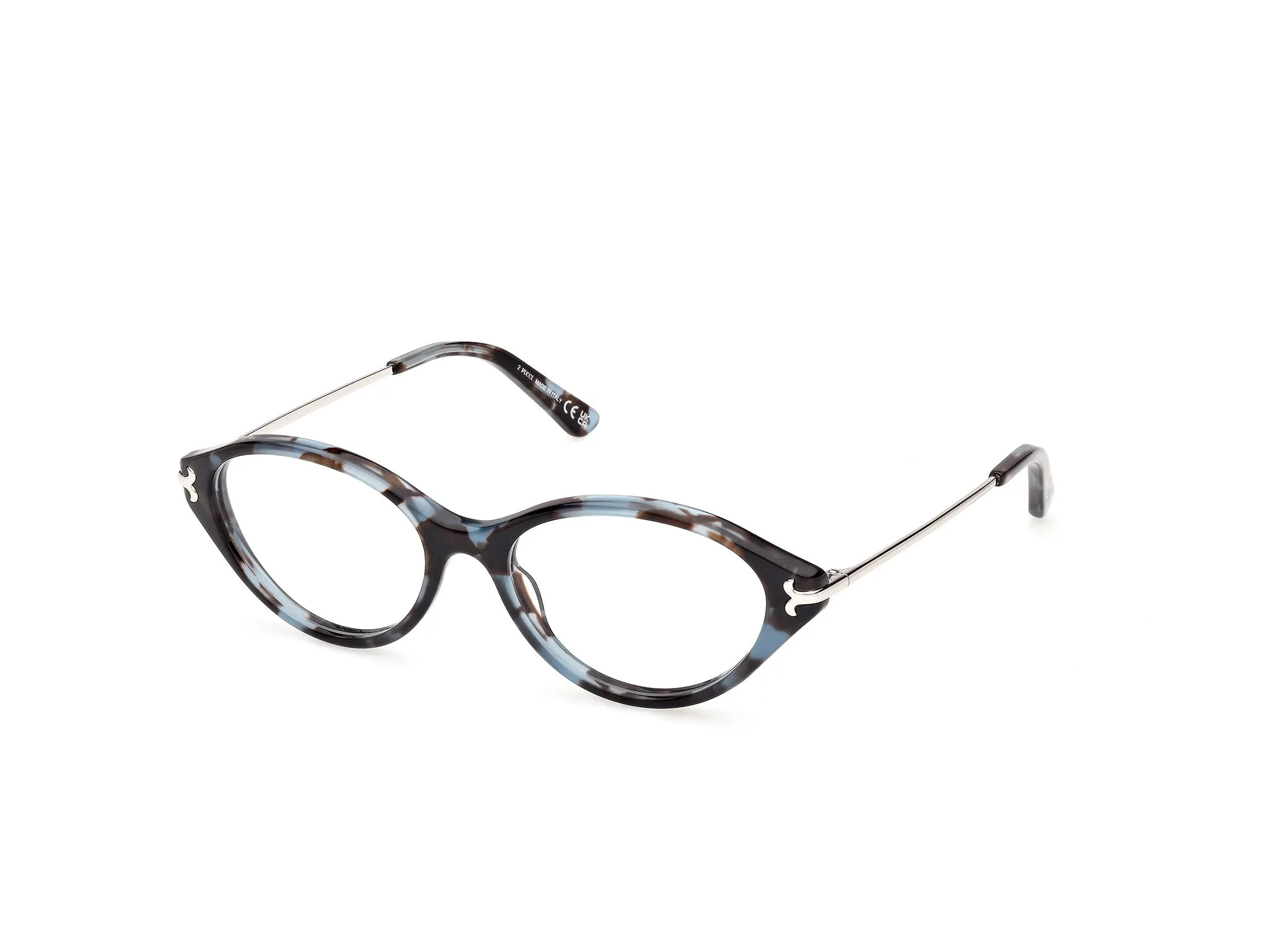 Emilio Pucci EP5278 055 Montature da vista Acetato Havana Rotonda Normale - immagine 1
