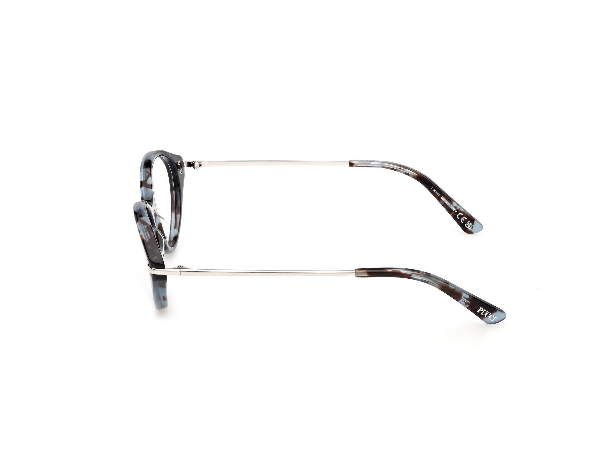 Emilio Pucci EP5278 055 Montature da vista Acetato Havana Rotonda Normale - immagine 3