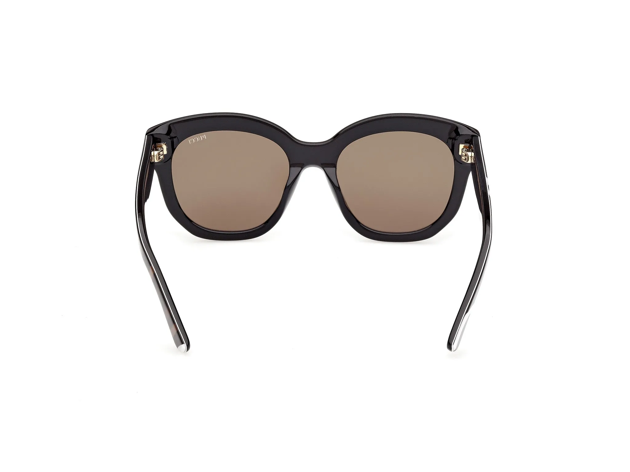 Emilio Pucci EP0254 99E Occhiali da sole Acetato Multi-colore Marrone Geometrica Normale - immagine 4