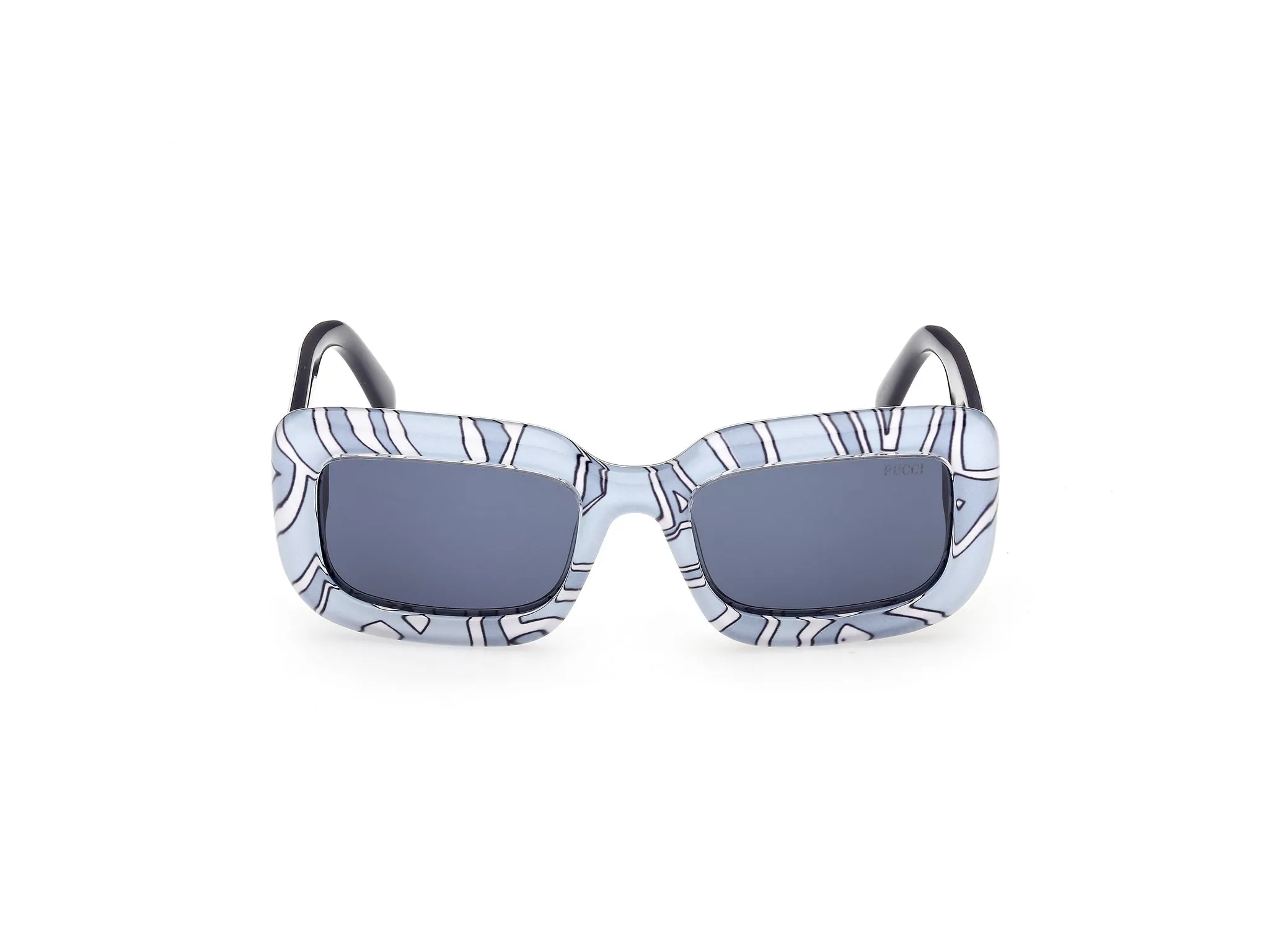 Emilio Pucci EP0253 99V Occhiali da sole Acetato Multi-colore Blu Squadrata Normale - immagine 2