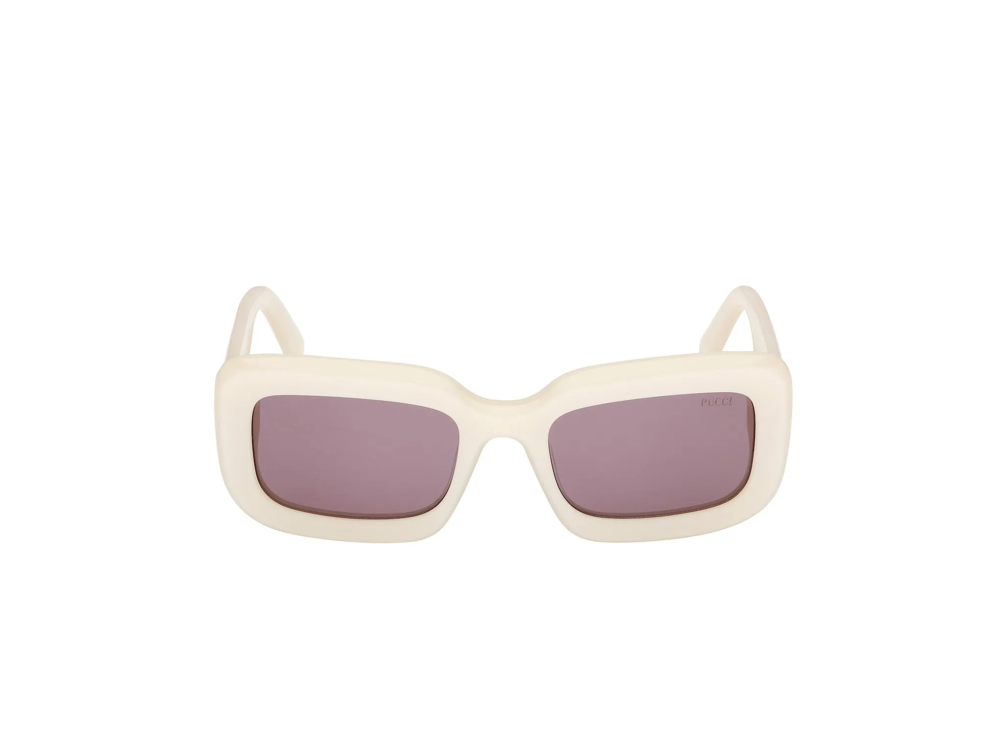 Emilio Pucci EP0253 25S Occhiali da sole Acetato Bianco Viola Squadrata Normale - immagine 2