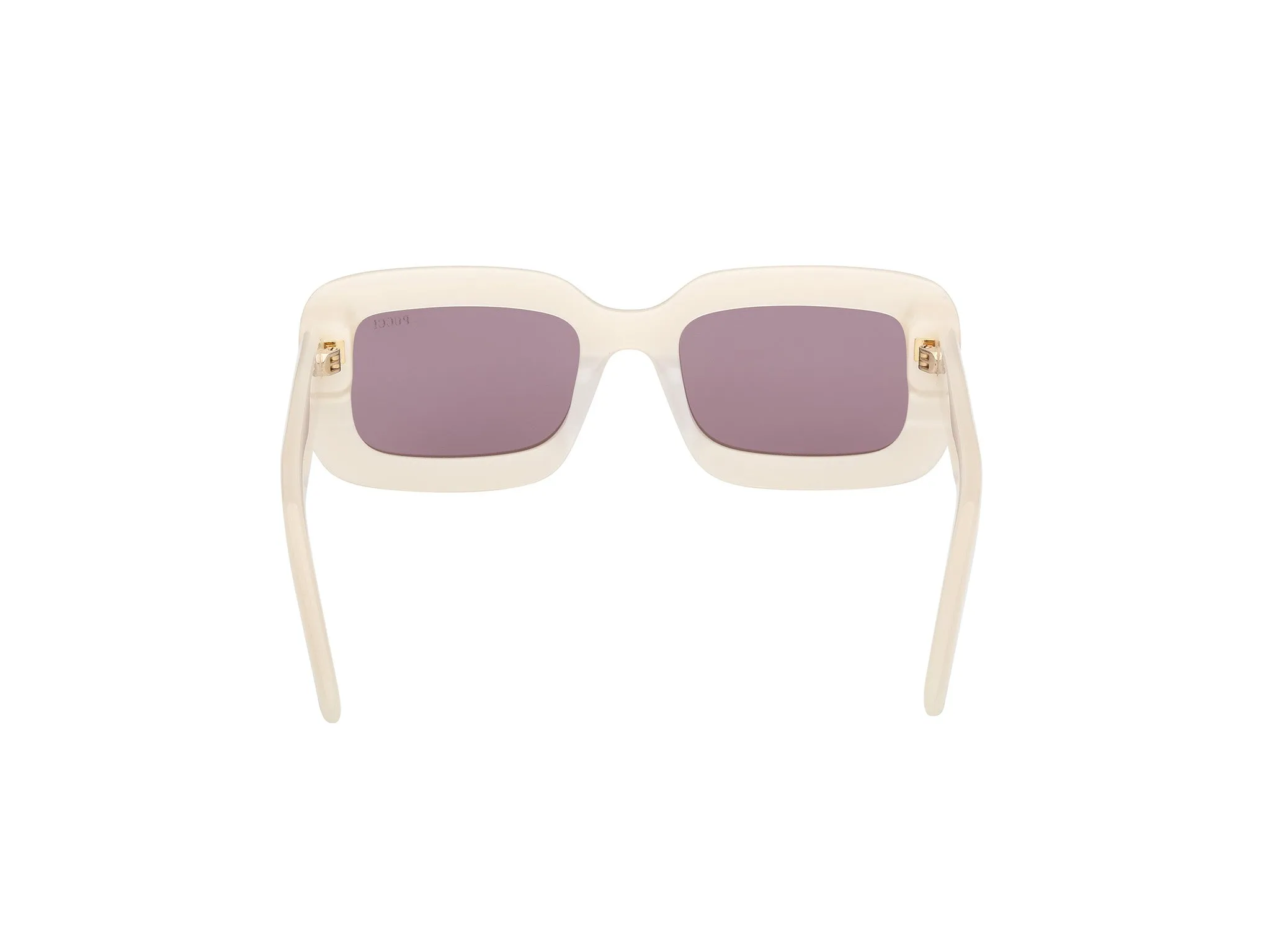 Emilio Pucci EP0253 25S Occhiali da sole Acetato Bianco Viola Squadrata Normale - immagine 4