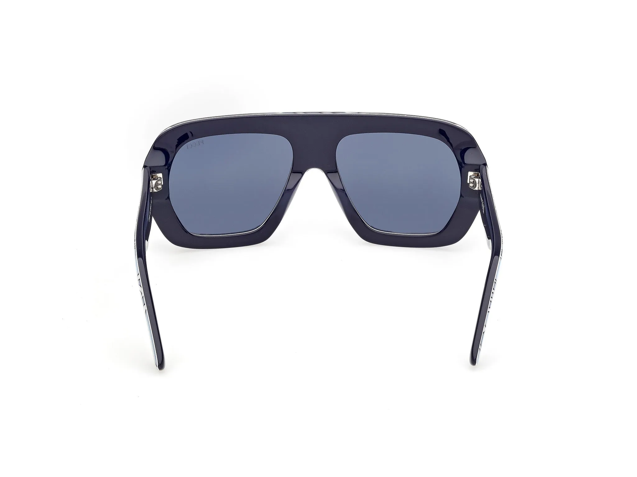 Emilio Pucci EP0252 99V Occhiali da sole Acetato Multi-colore Blu Geometrica Normale - immagine 4