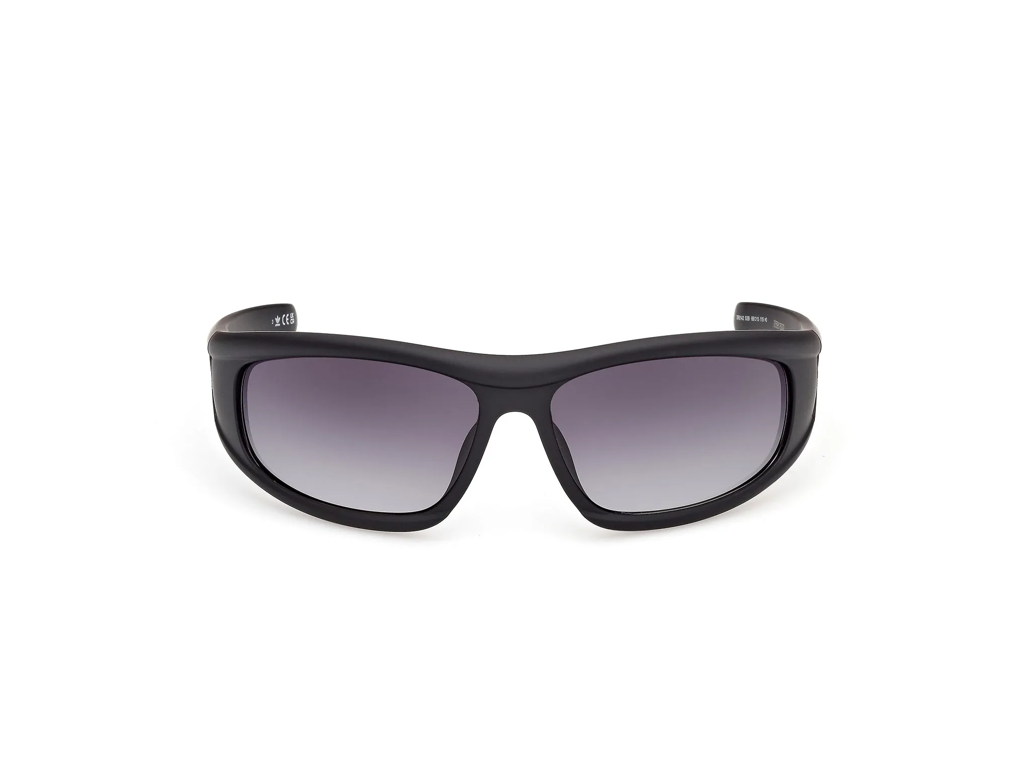 Adidas Sport OR0142 02B Occhiali da sole Iniettato Nero Fumo Rotonda Normale - immagine 2