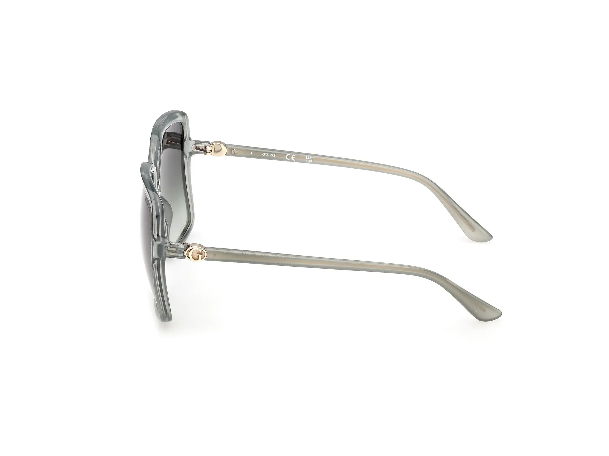 Guess GU00280 93P Occhiali da sole Iniettato Verde Verde Squadrata Normale - immagine 3