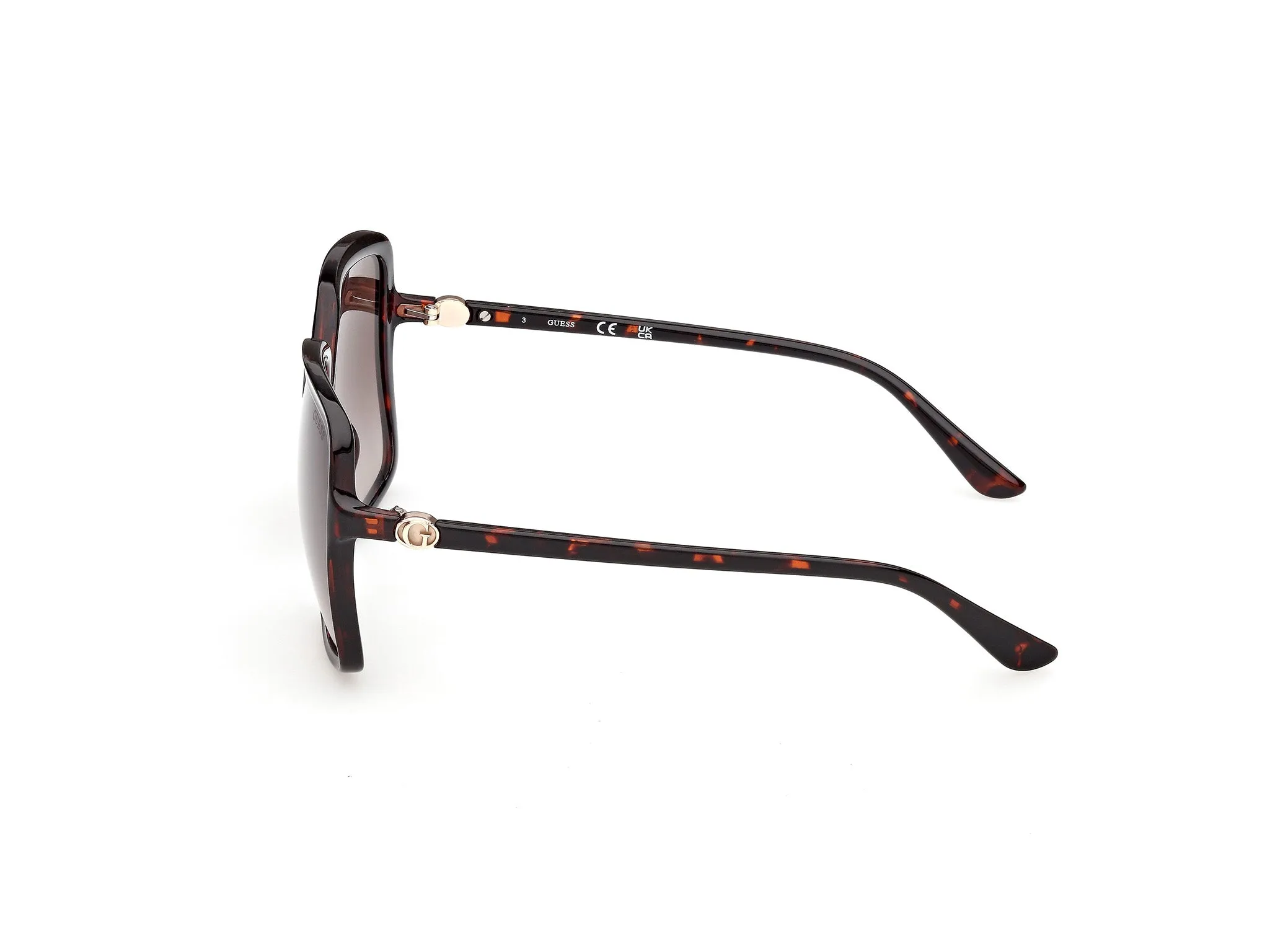 Guess GU00280 52F Occhiali da sole Iniettato Havana Marrone Squadrata Normale - immagine 3