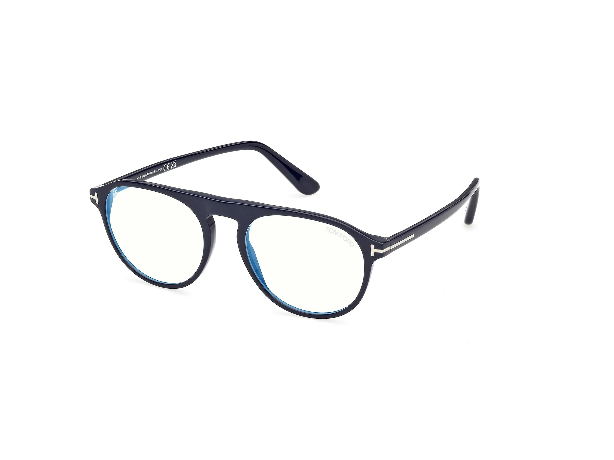 TOM FORD FT6118-B 90 Montature da vista Acetato Blu Pilot Normale - immagine 1