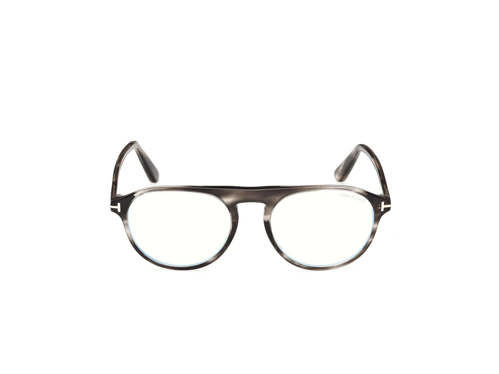 TOM FORD FT6118-B 55 Montature da vista Acetato Havana Pilot Normale - immagine 2