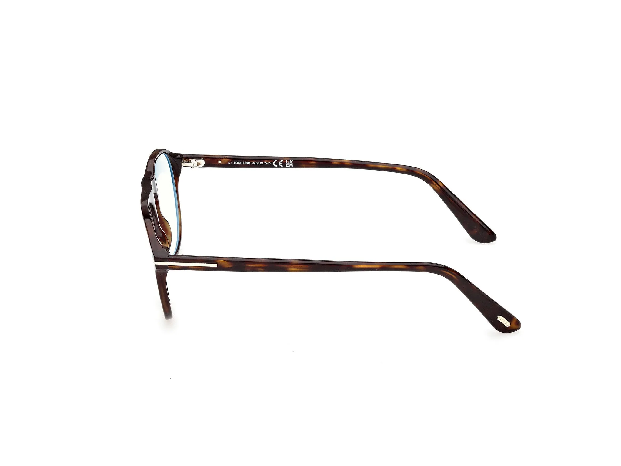 TOM FORD FT6118-B 52 Montature da vista Acetato Havana Pilot Normale - immagine 3