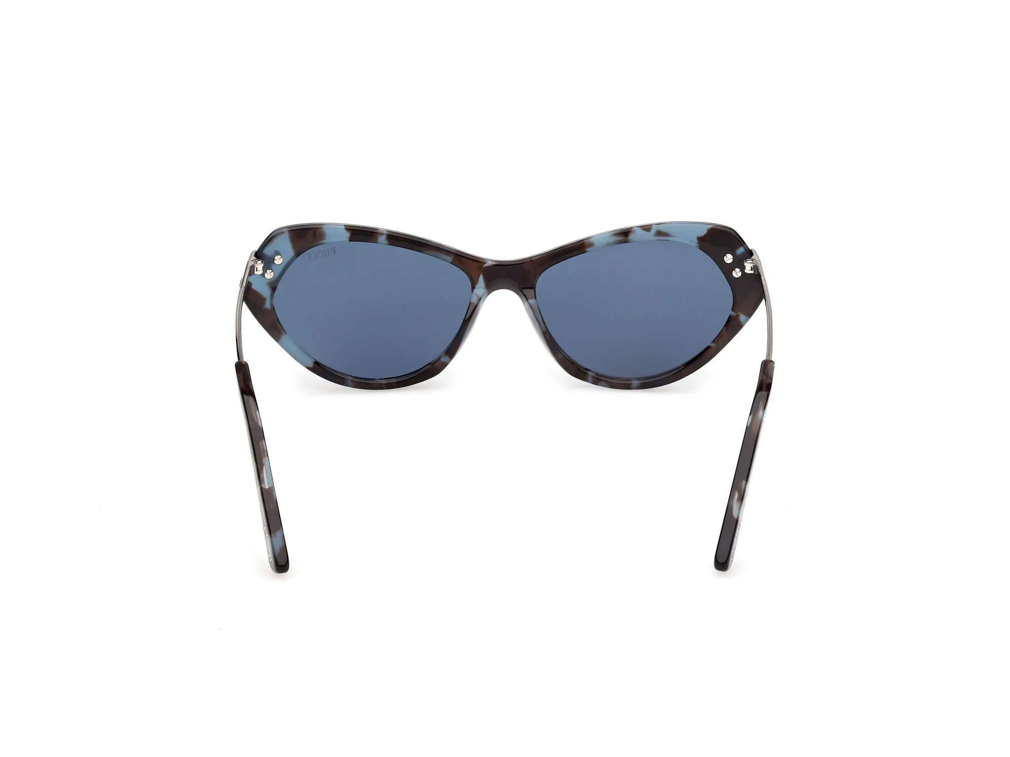 Emilio Pucci EP0251 55V Occhiali da sole Acetato Havana Blu Cat Eye Normale - immagine 4