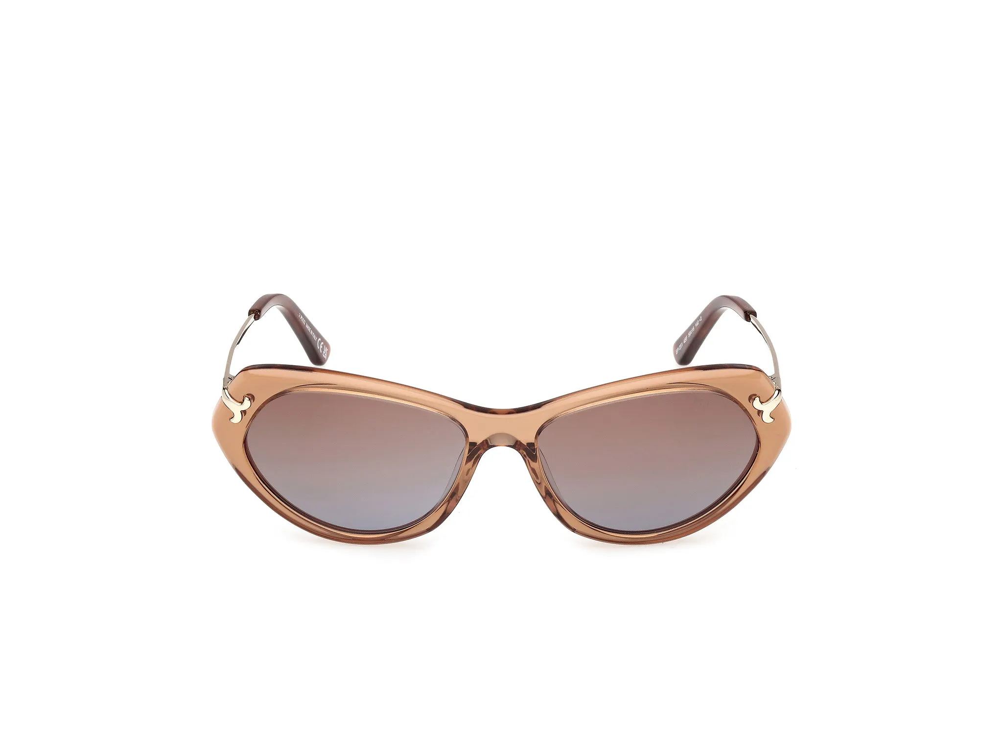 Emilio Pucci EP0251 45F Occhiali da sole Acetato Marrone Marrone Cat Eye Normale - immagine 2