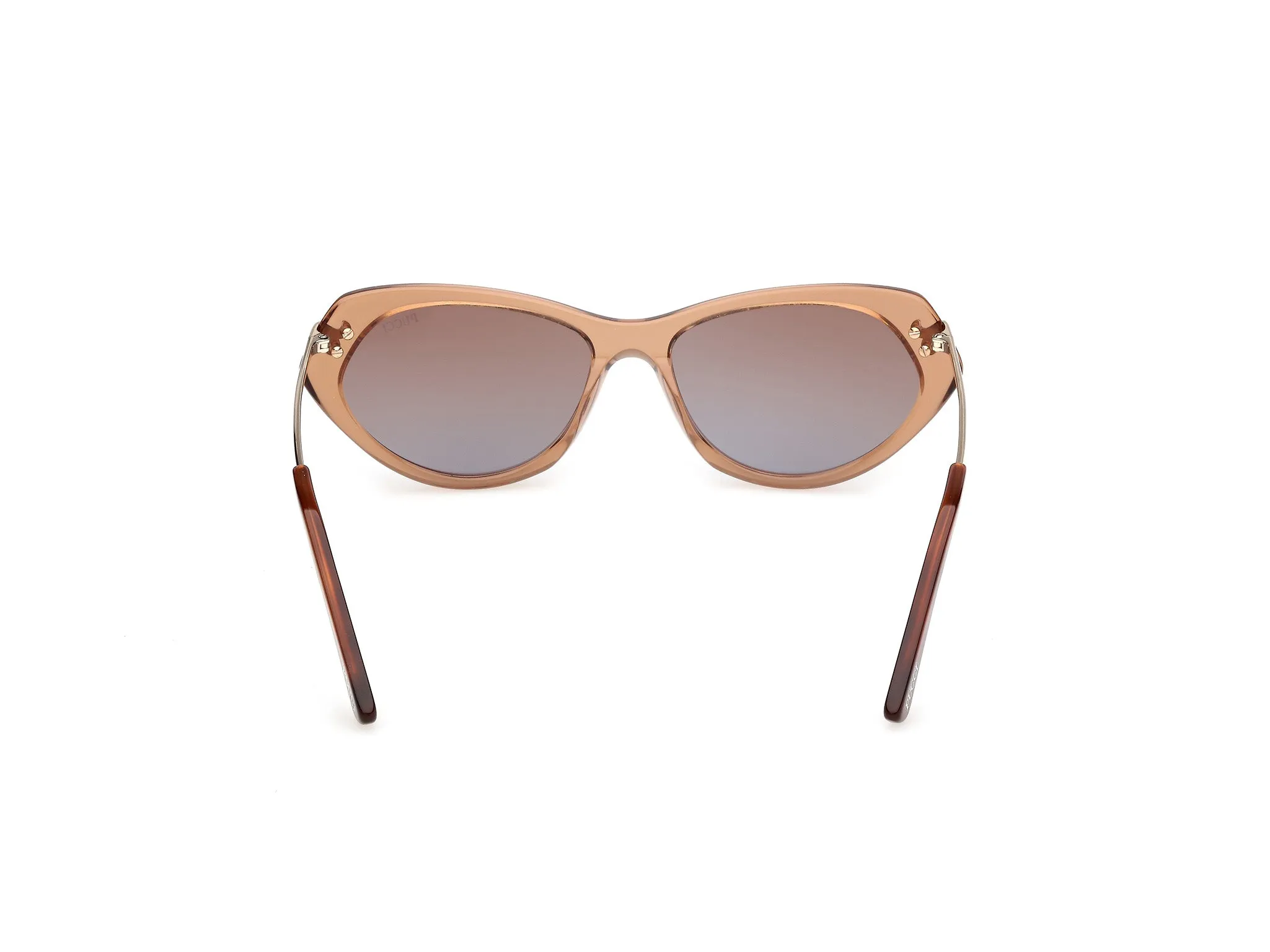 Emilio Pucci EP0251 45F Occhiali da sole Acetato Marrone Marrone Cat Eye Normale - immagine 4