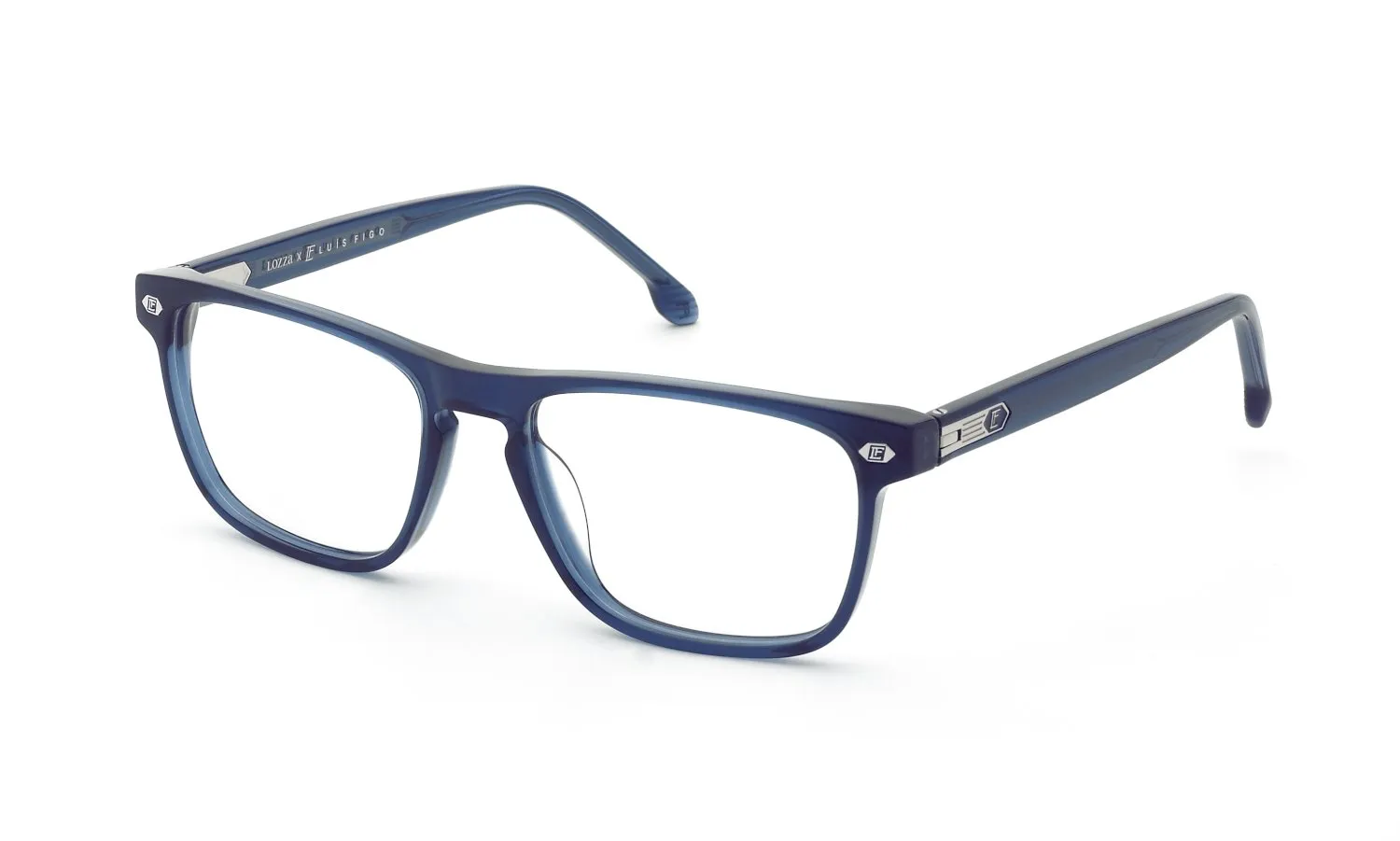 Lozza VL4413 0W47 Montature da vista Acetato Blu Squadrata - immagine 1