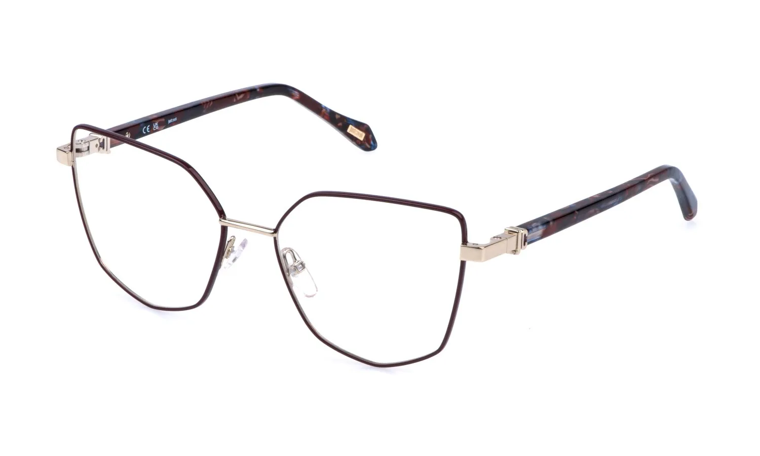 Just Cavalli VJC134 0SN9 Montature da vista Metallo Oro Geometrica - immagine 1