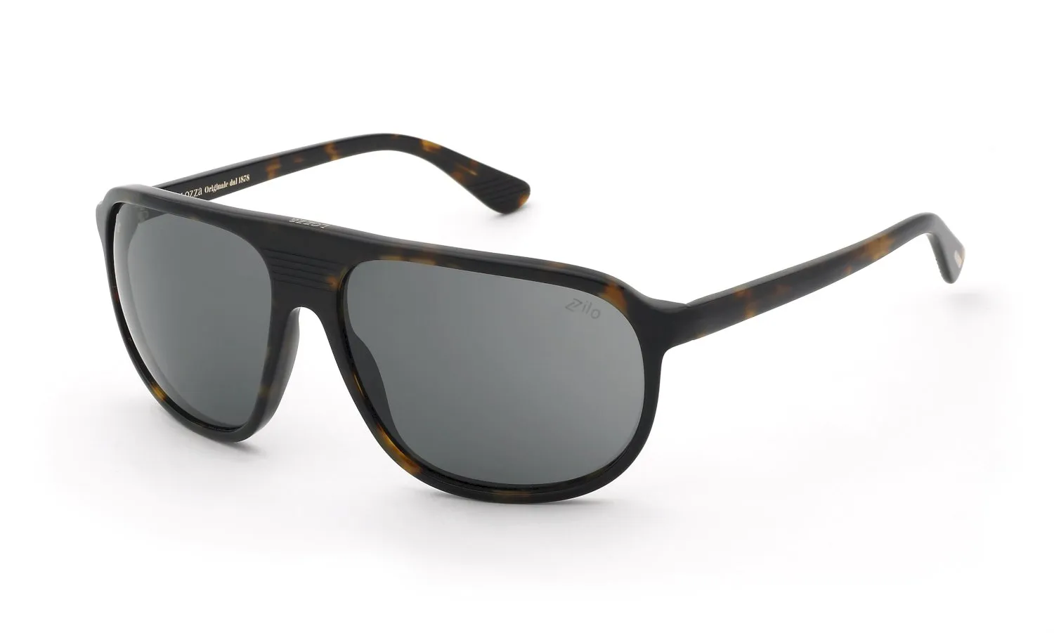 Lozza SL4417 04BL Occhiali da sole Acetato Havana Fumo Pilot Normale - immagine 1