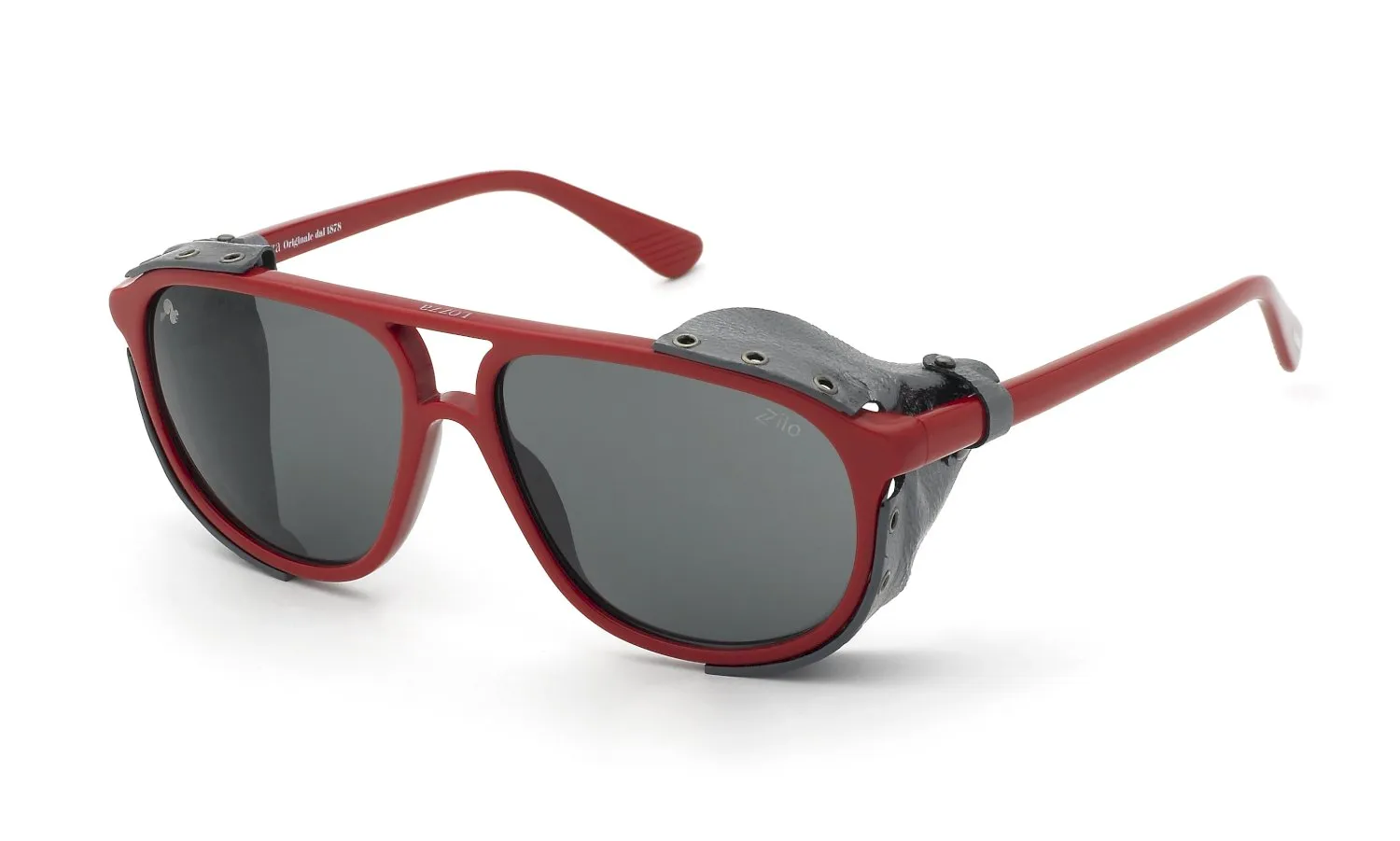 Lozza SL4416 06XX Occhiali da sole Acetato Rosso Fumo Pilot Normale - immagine 1