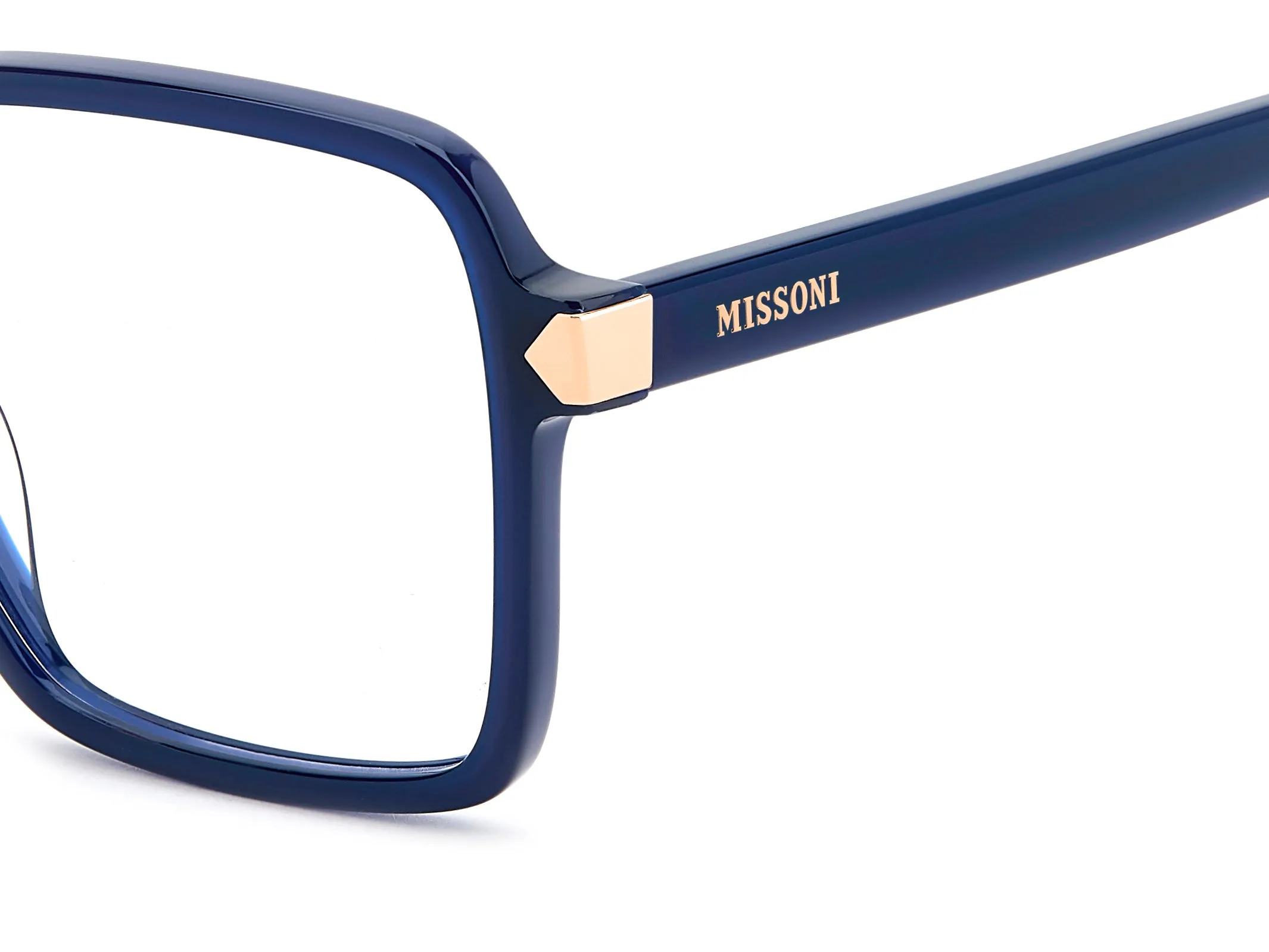 Missoni MIS 0288 PJP Montature da vista Acetato Blu Squadrata Normale - immagine 3