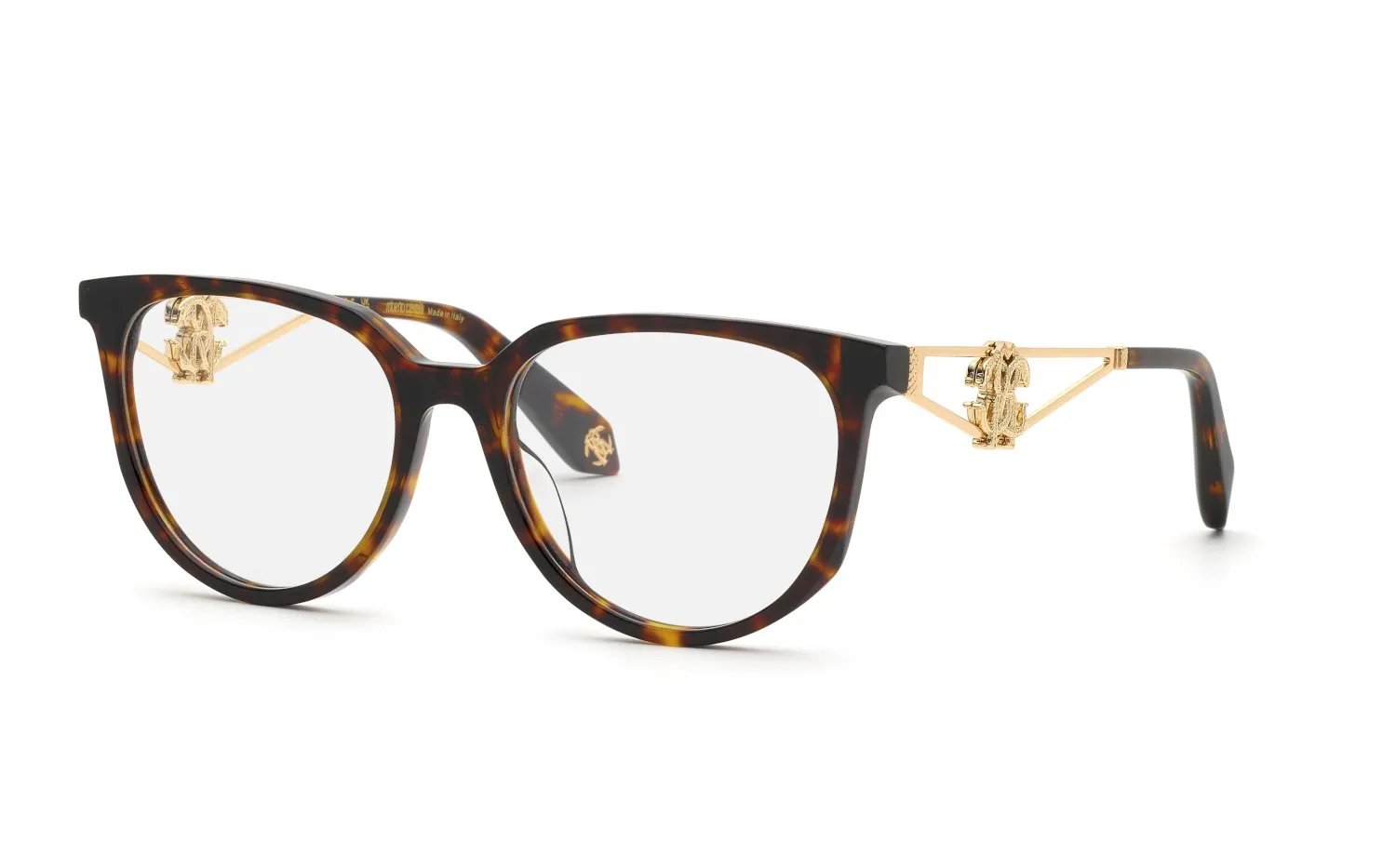 Roberto Cavalli VRC148 743 Montature da vista Acetato Havana Farfalla - immagine 1