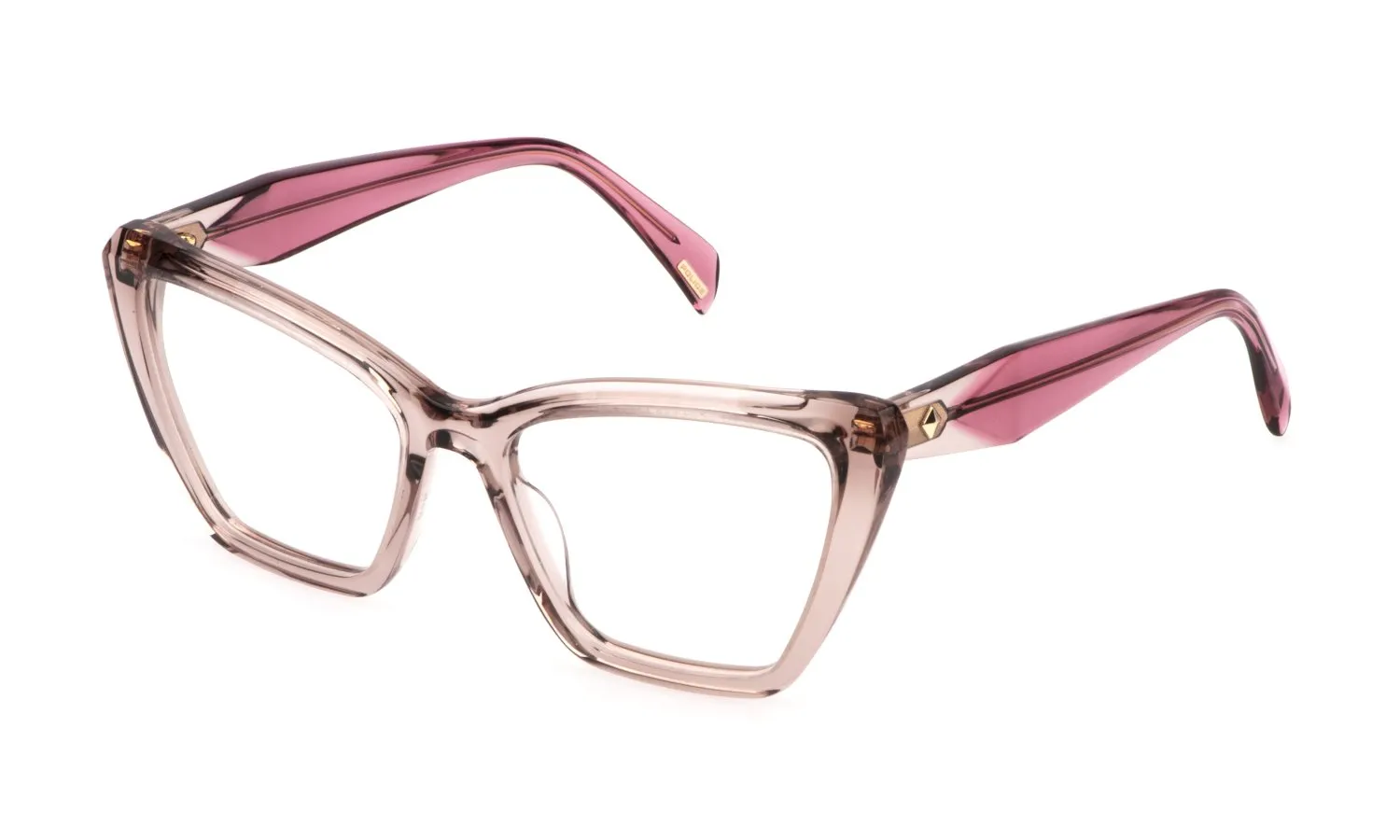 Police VPLP52E GEM 6 07T1 Montature da vista Acetato Beige Squadrata - immagine 1