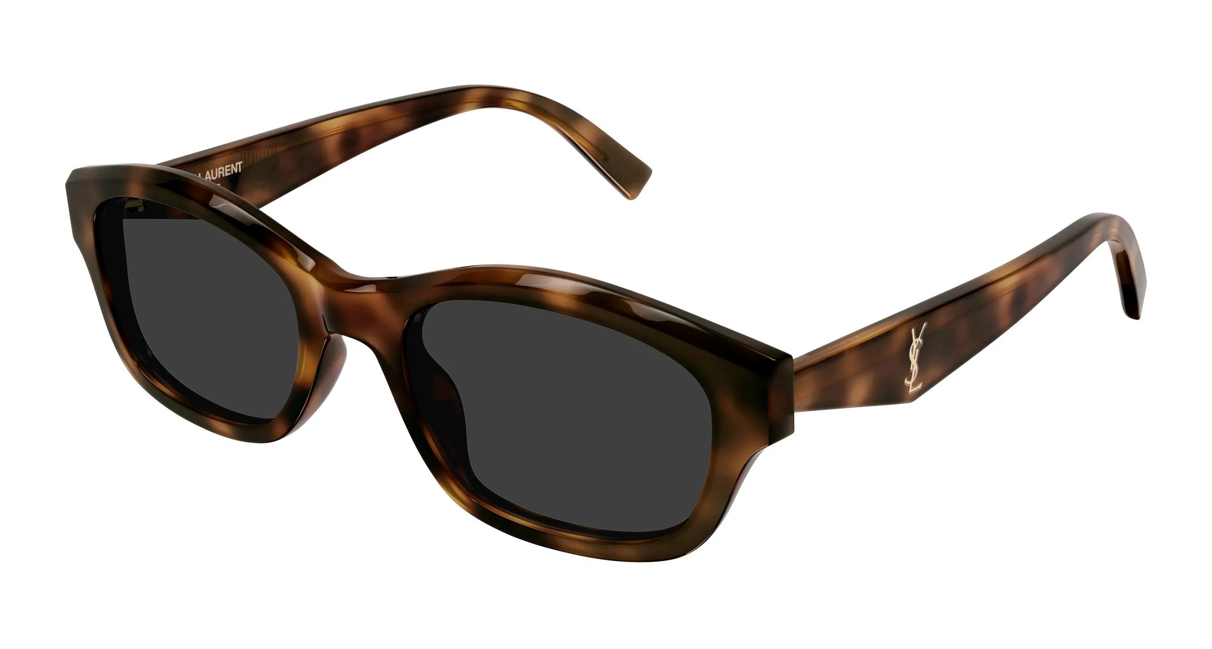 SAINT LAURENT SL M172 003 Occhiali da sole Acetato Havana Grigio Squadrata - immagine 1