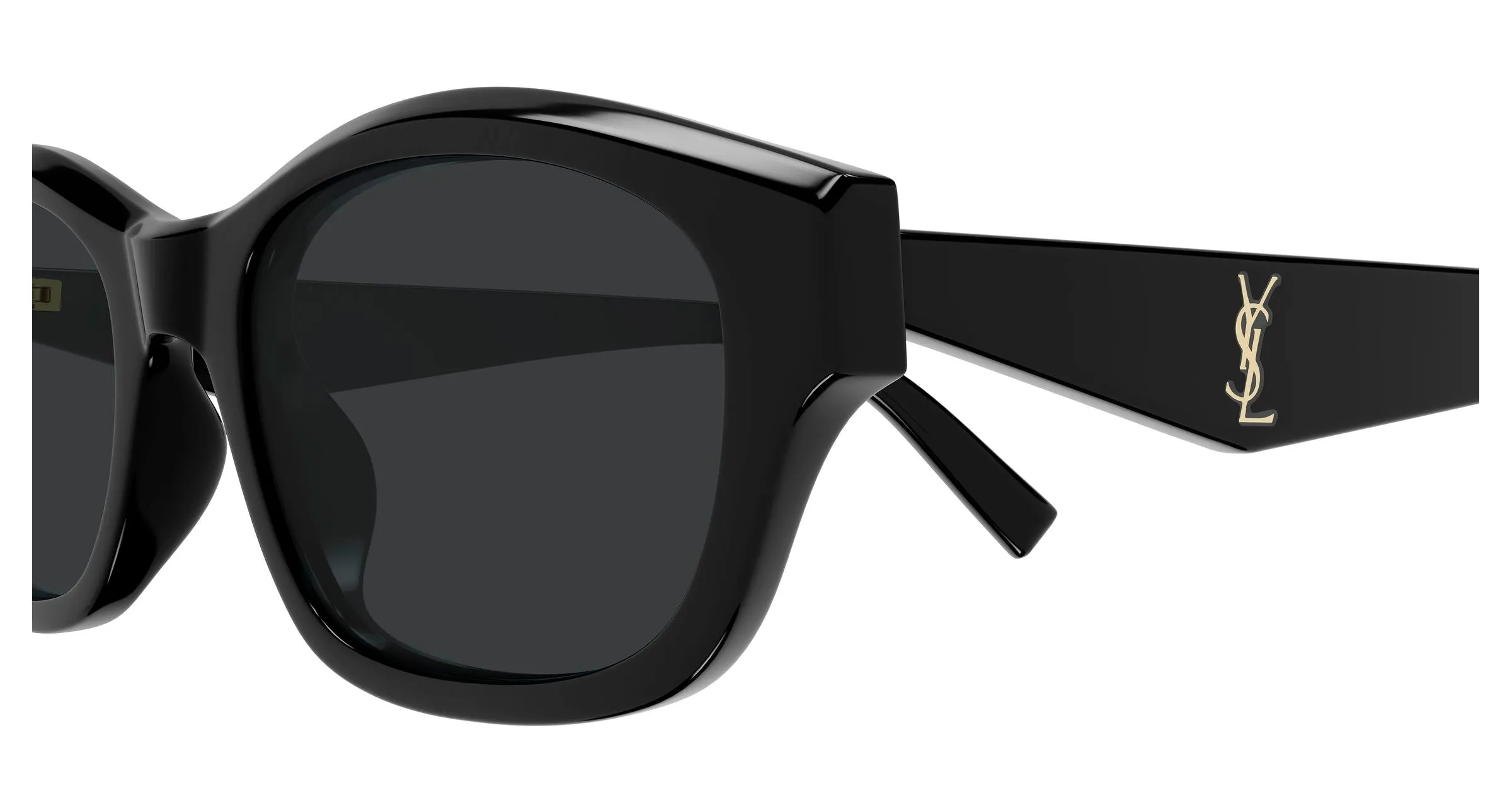 SAINT LAURENT SL M172 001 Occhiali da sole Acetato Nero Nero Squadrata - immagine 3