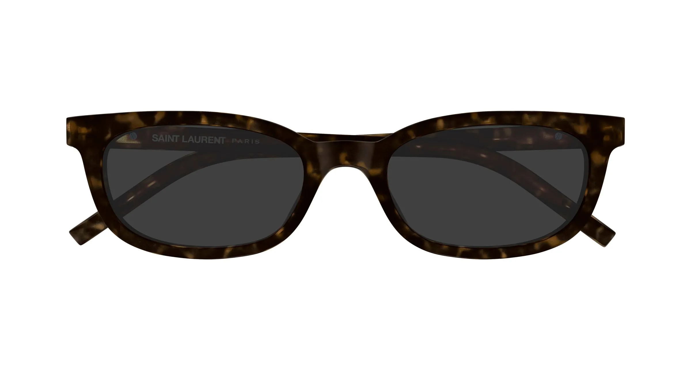 SAINT LAURENT SL M160 002 Occhiali da sole Acetato Havana Grigio Cat Eye - immagine 2
