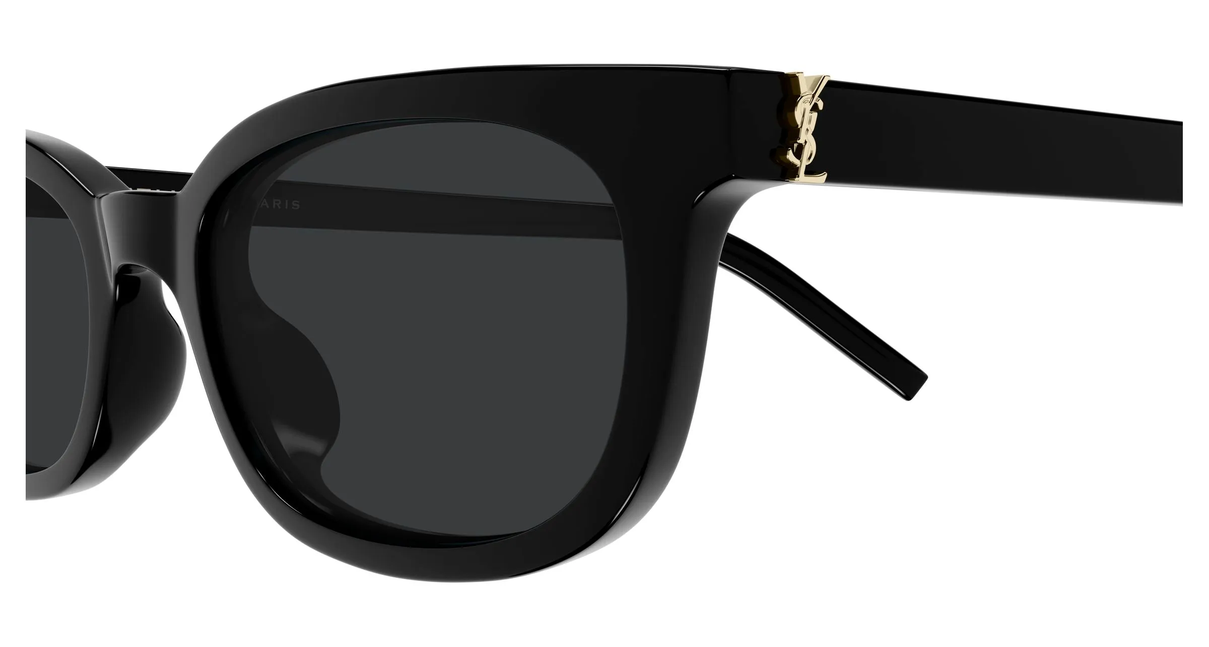 SAINT LAURENT SL M160 001 Occhiali da sole Acetato Nero Nero Cat Eye - immagine 3