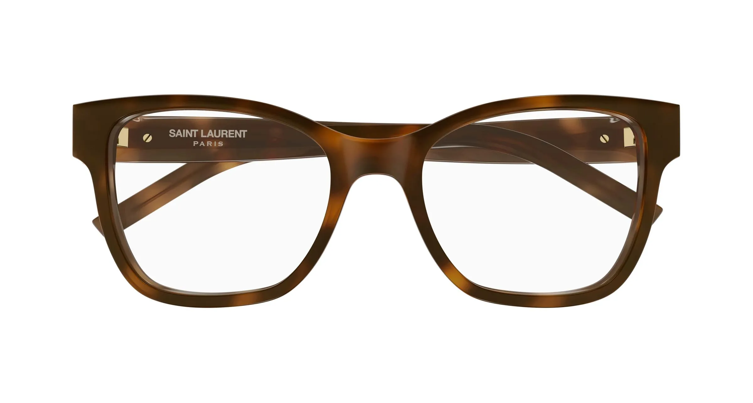 SAINT LAURENT SL M158 009 Montature da vista Acetato Havana Trasparente Cat Eye Antiriflesso - immagine 2
