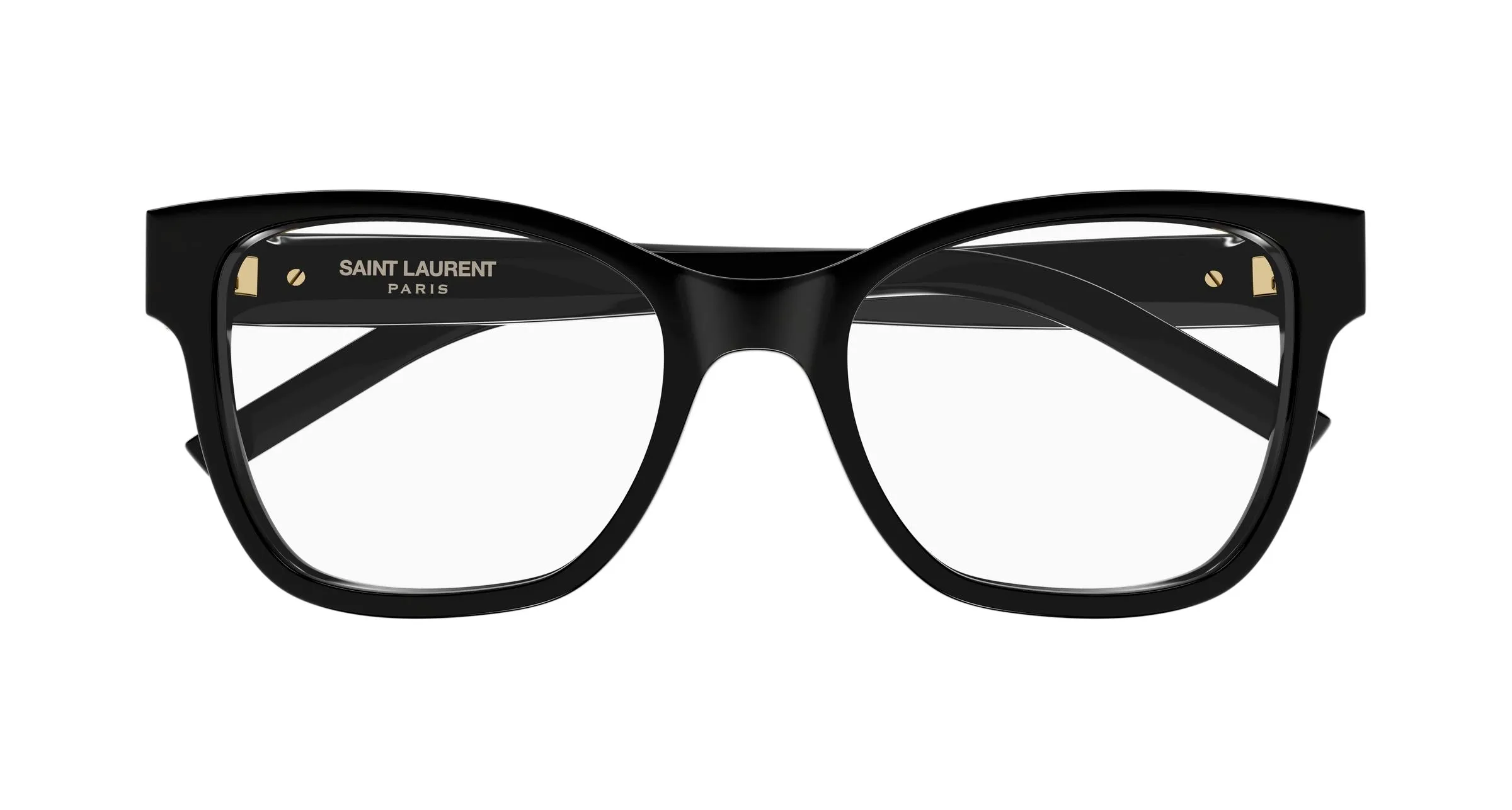 SAINT LAURENT SL M158 007 Montature da vista Acetato Nero Trasparente Cat Eye Antiriflesso - immagine 2