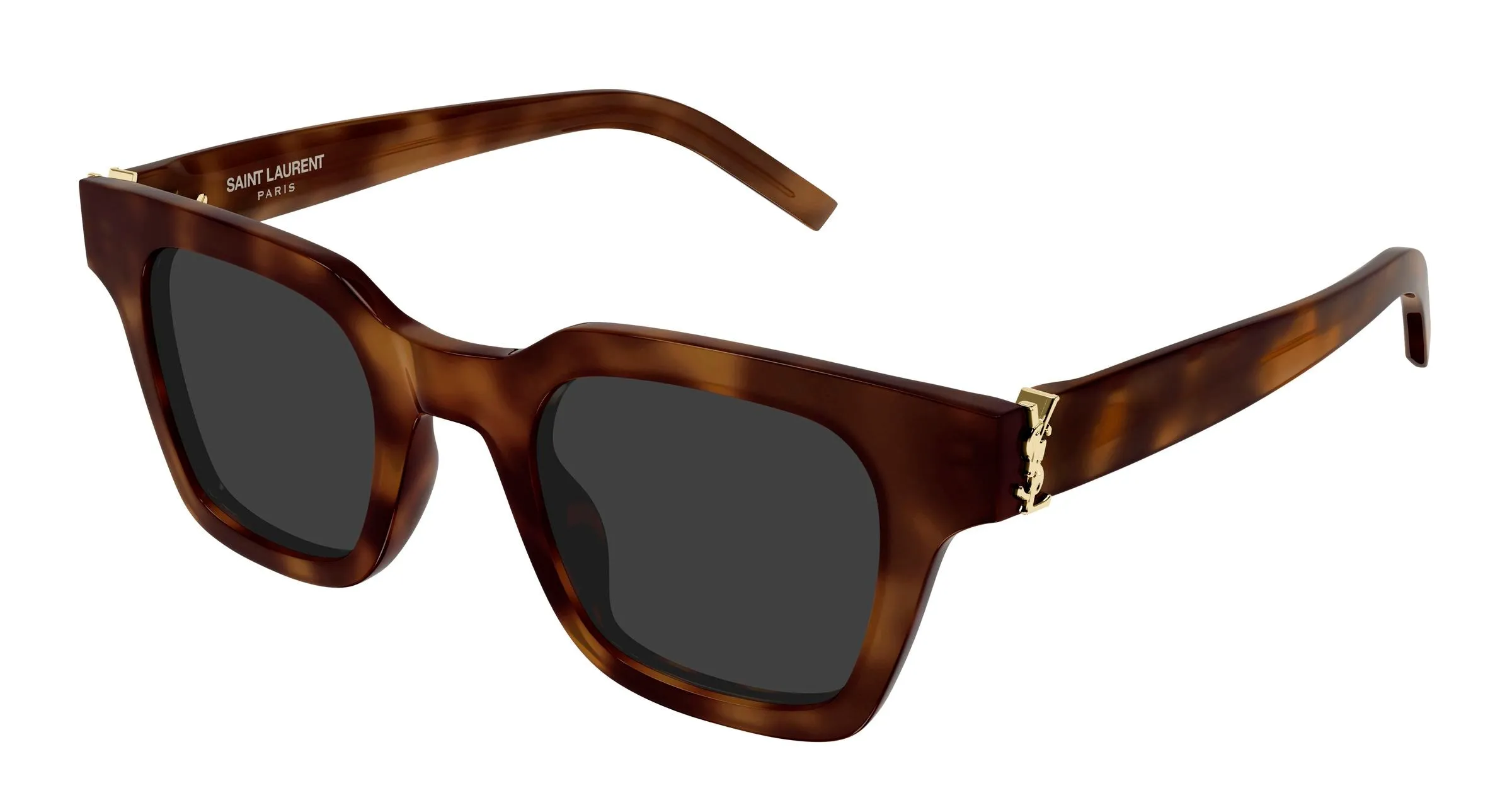SAINT LAURENT SL M157 003 Occhiali da sole Acetato Havana Grigio Squadrata - immagine 1