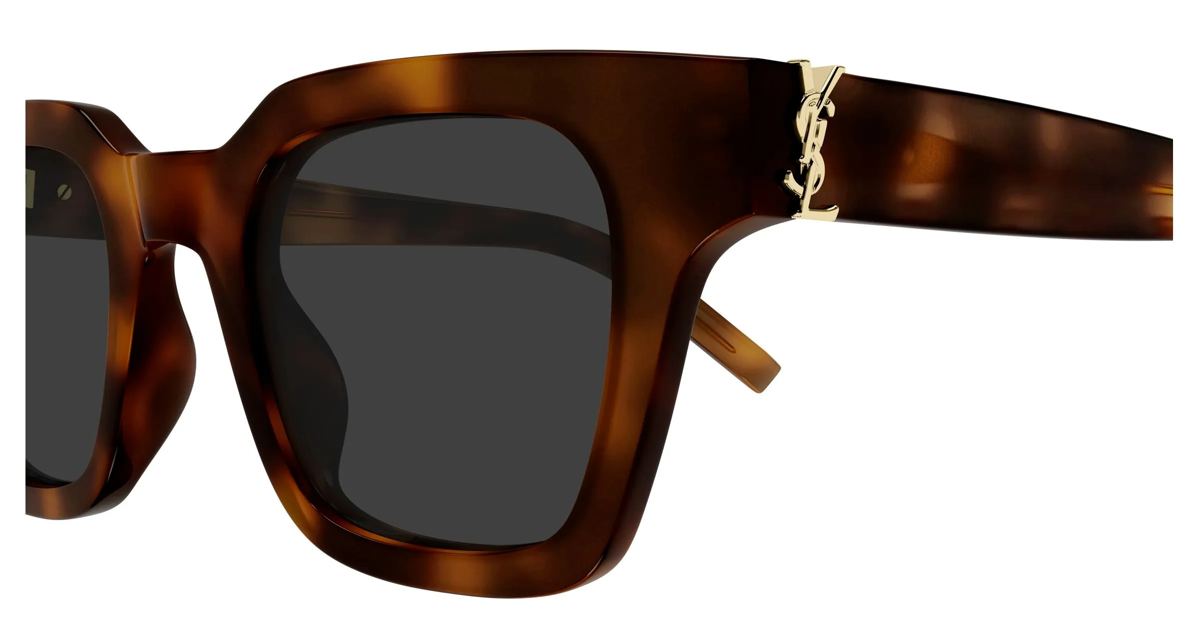 SAINT LAURENT SL M157 003 Occhiali da sole Acetato Havana Grigio Squadrata - immagine 3